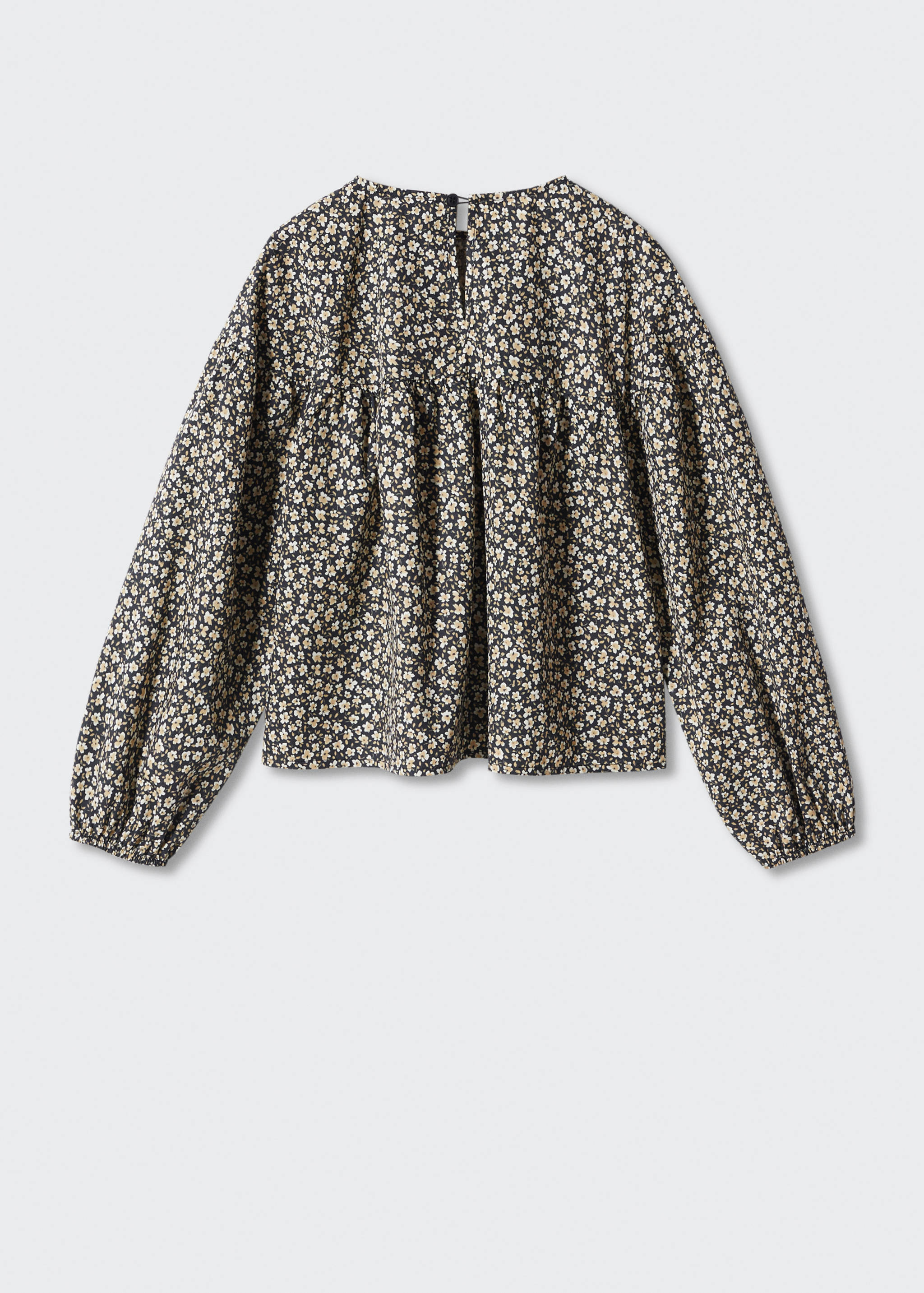 Floral print blouse - Reverse of the article