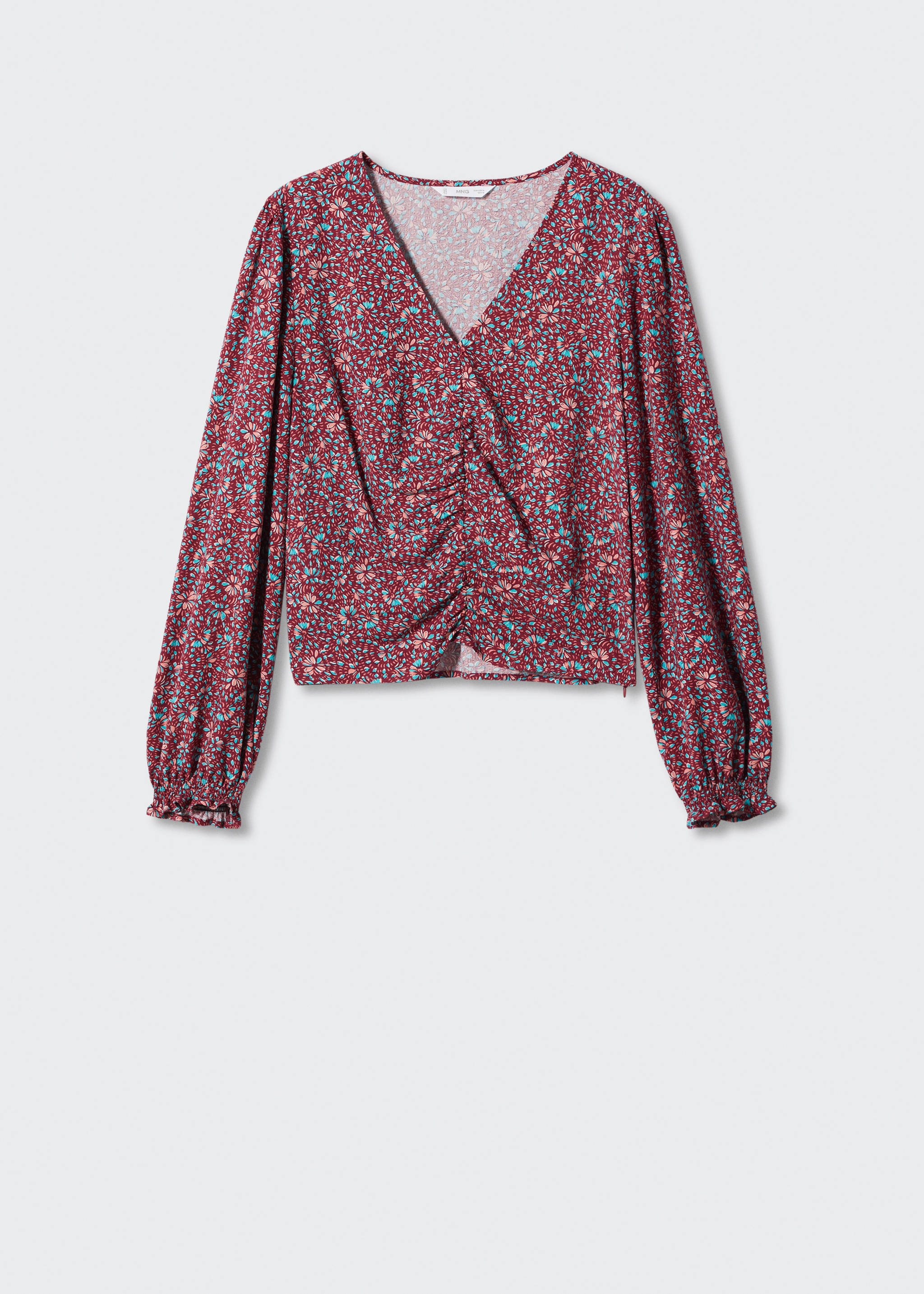 Ruched printed blouse - Article without model