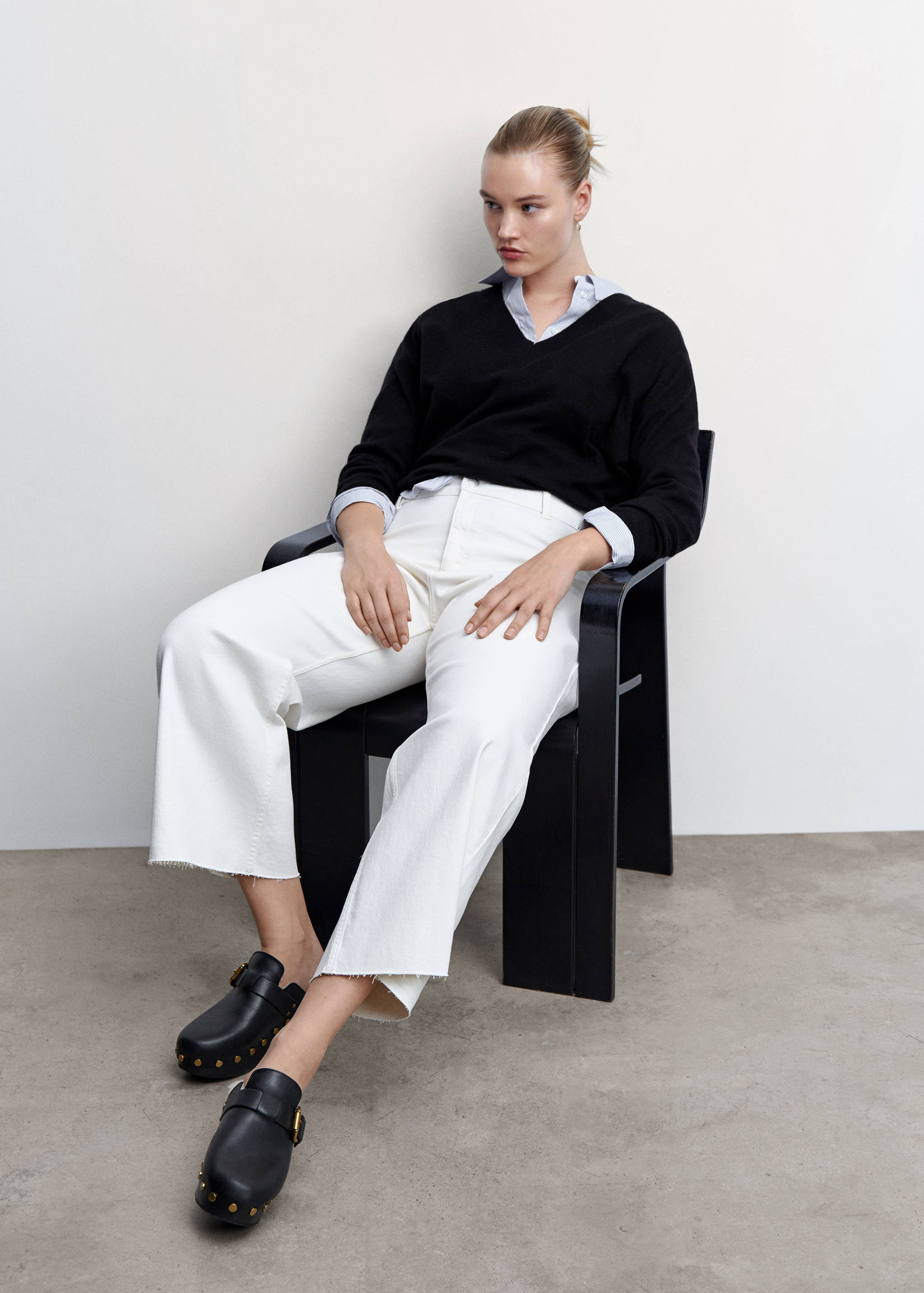 Jeans culotte tiro alto - Detalle del artículo 4