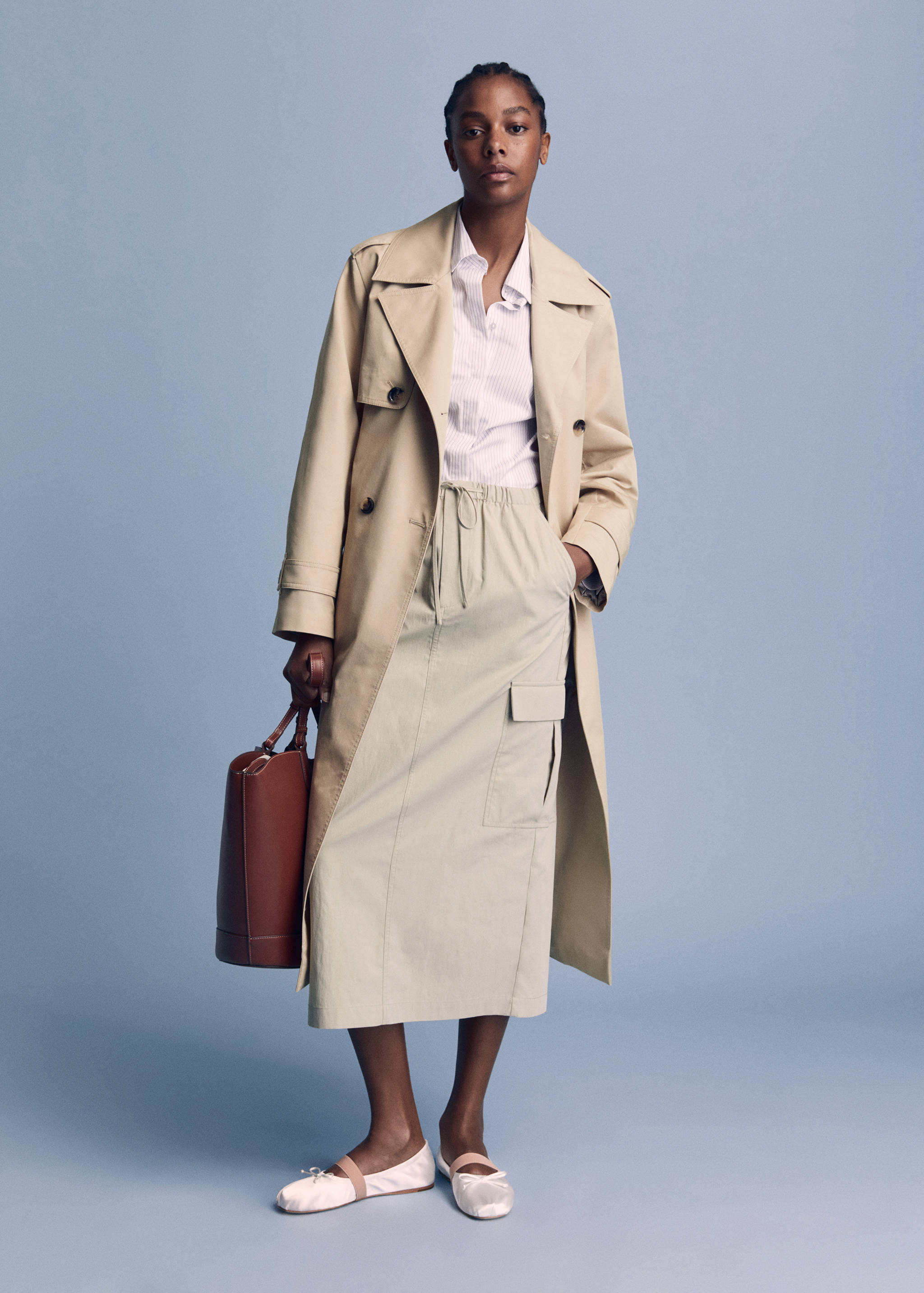 Double-breasted trench coat - Details of the article 7