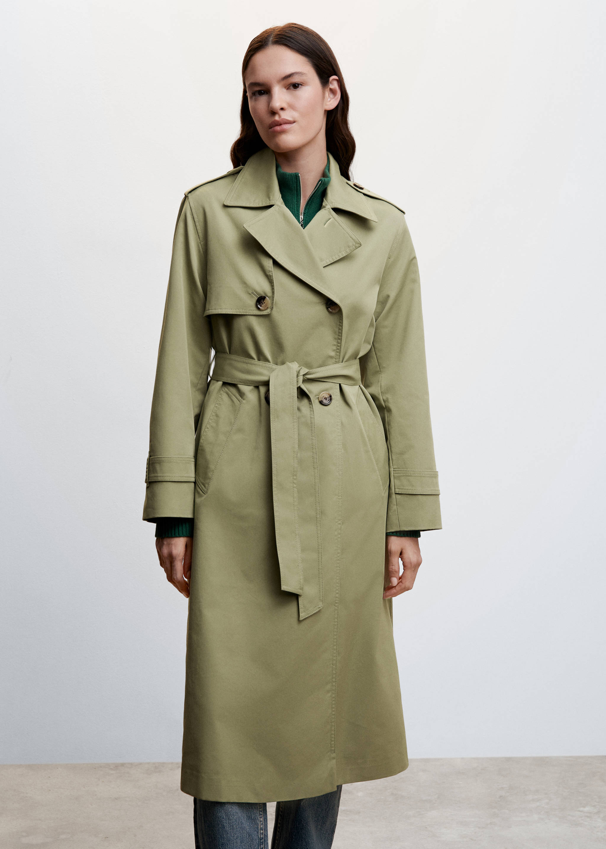 Double-breasted trench coat - Medium plane