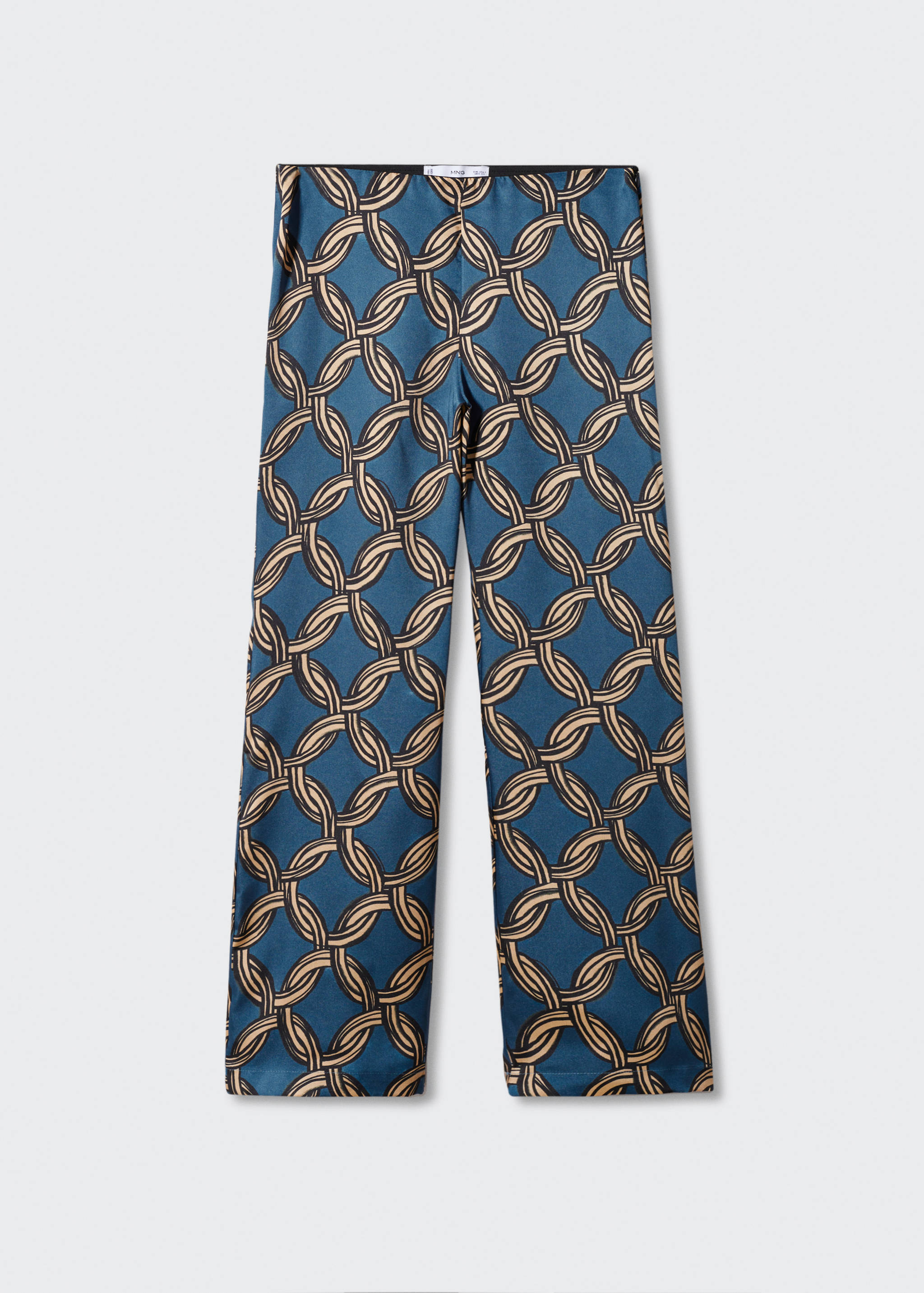 Bedrukte satijnen broek - Artikel zonder model