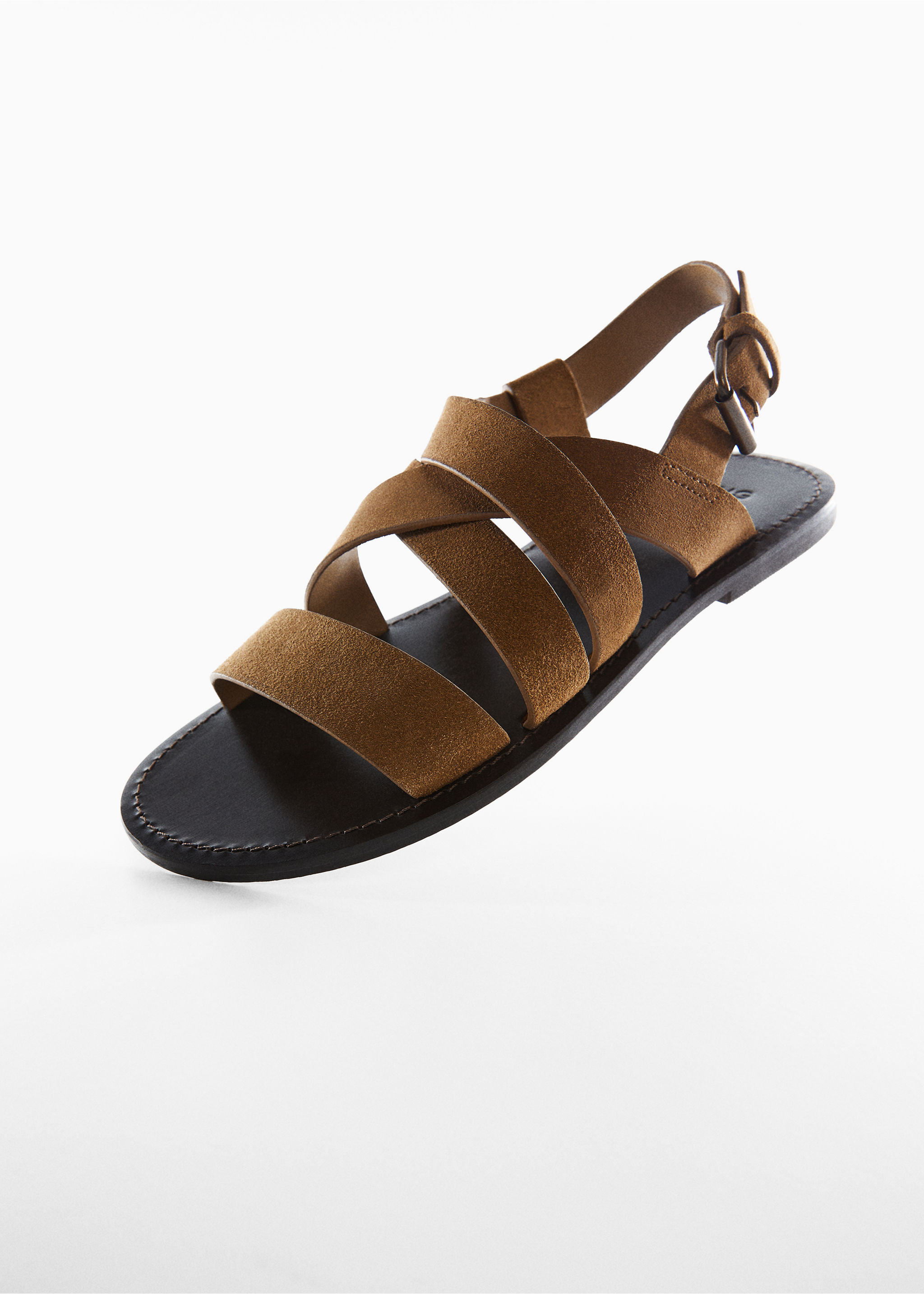 Split suede sandal with straps - Details of the article 5