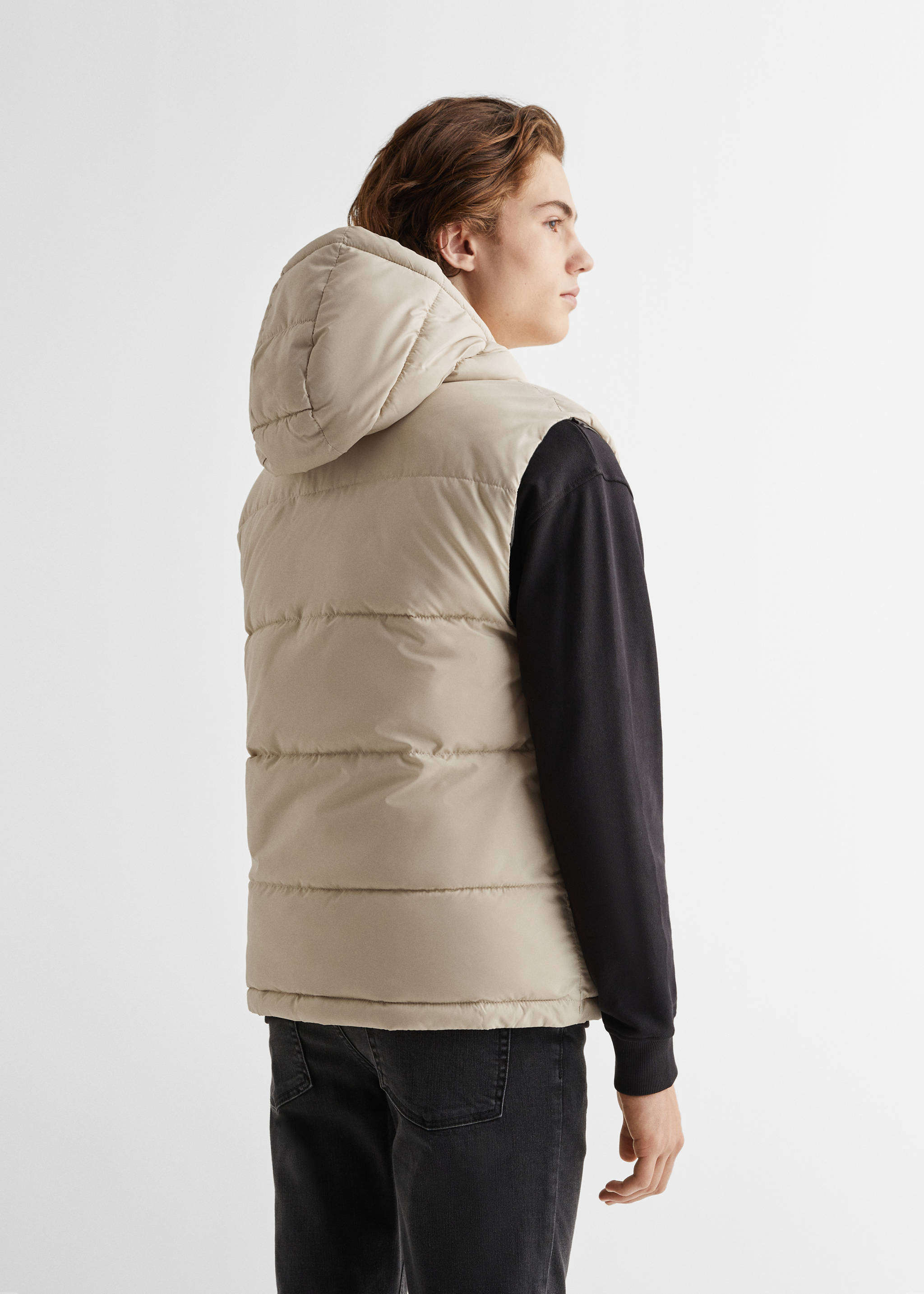 Quilted gilet - Reverse of the article