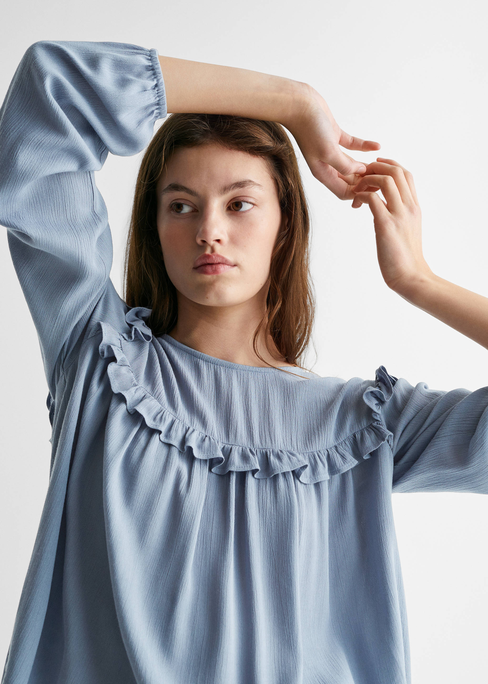 Flowy ruffle blouse - Details of the article 1
