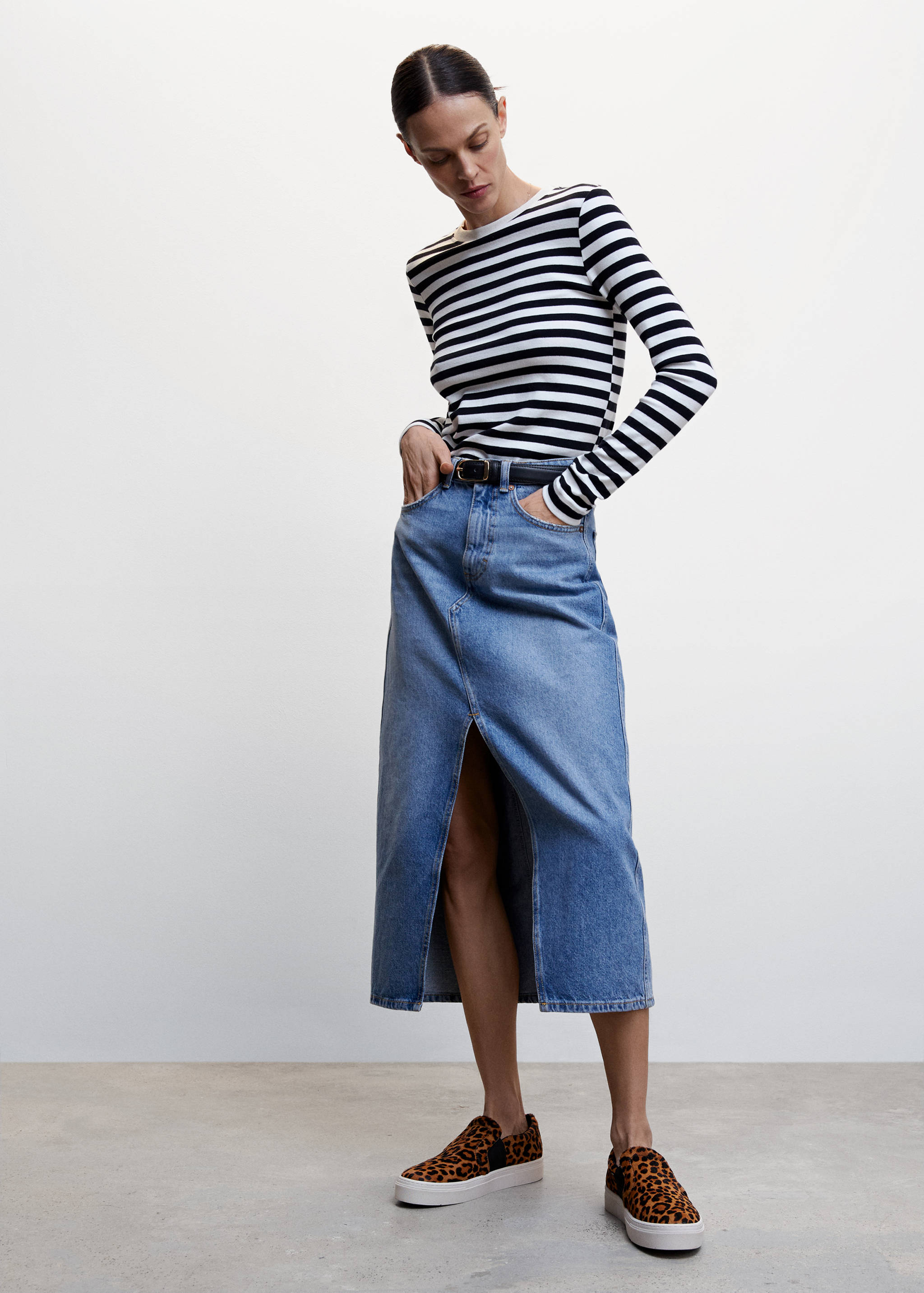 Sabatilles esportives pell pèl - Pla general