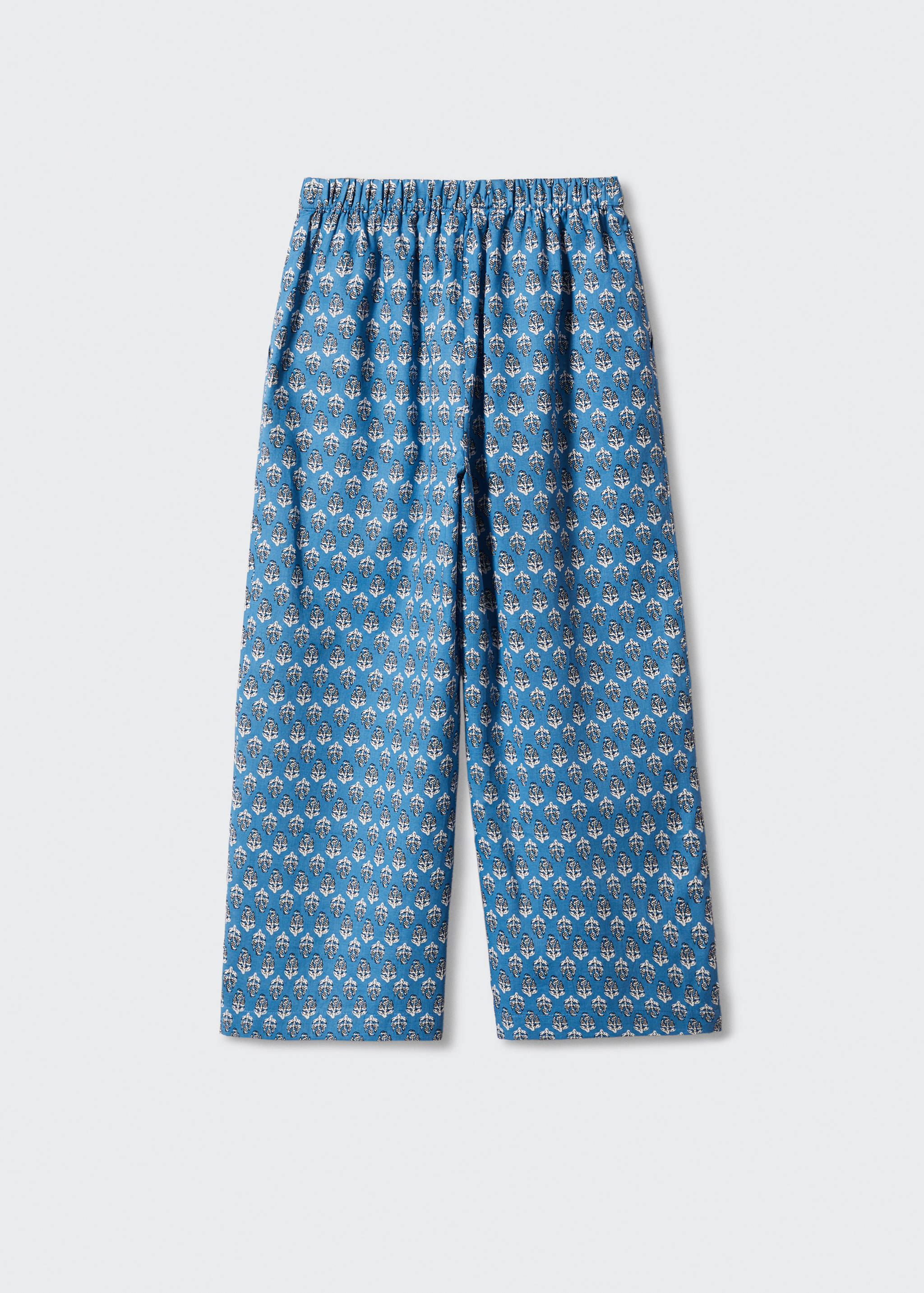 Flower print trousers - Reverse of the article