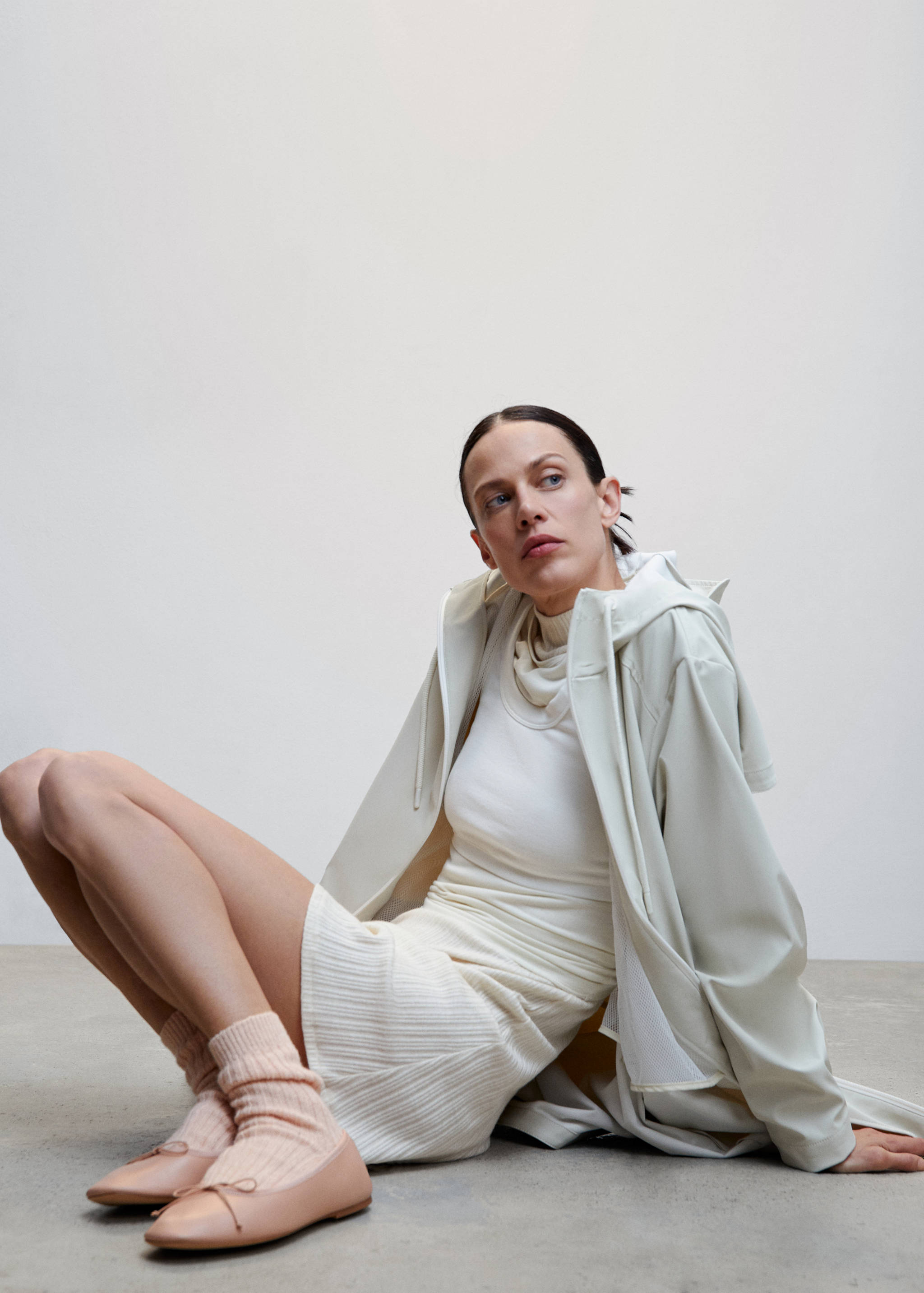 Leather ballet flats with bow - Details of the article 9