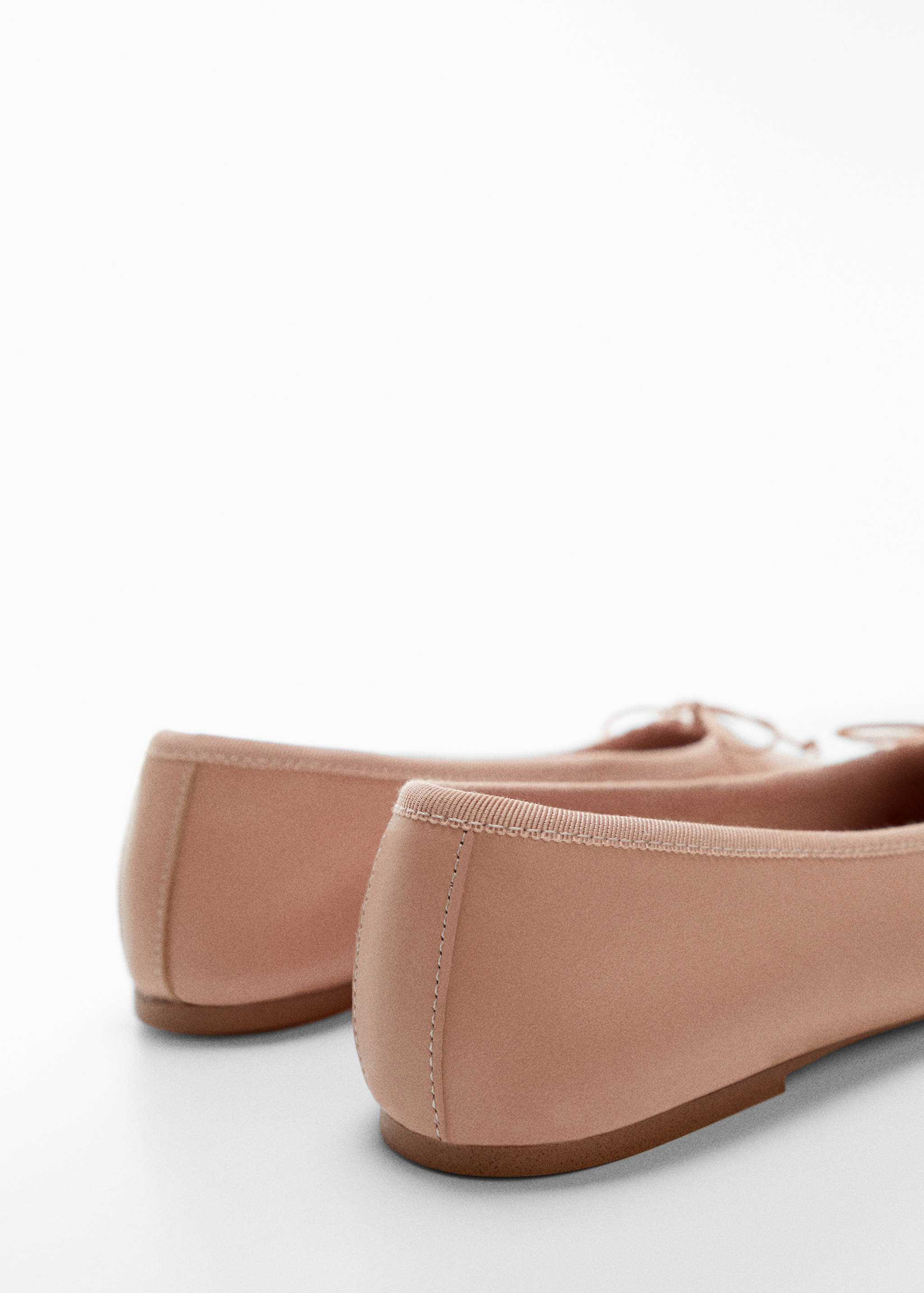 Leather ballet flats with bow - Details of the article 1