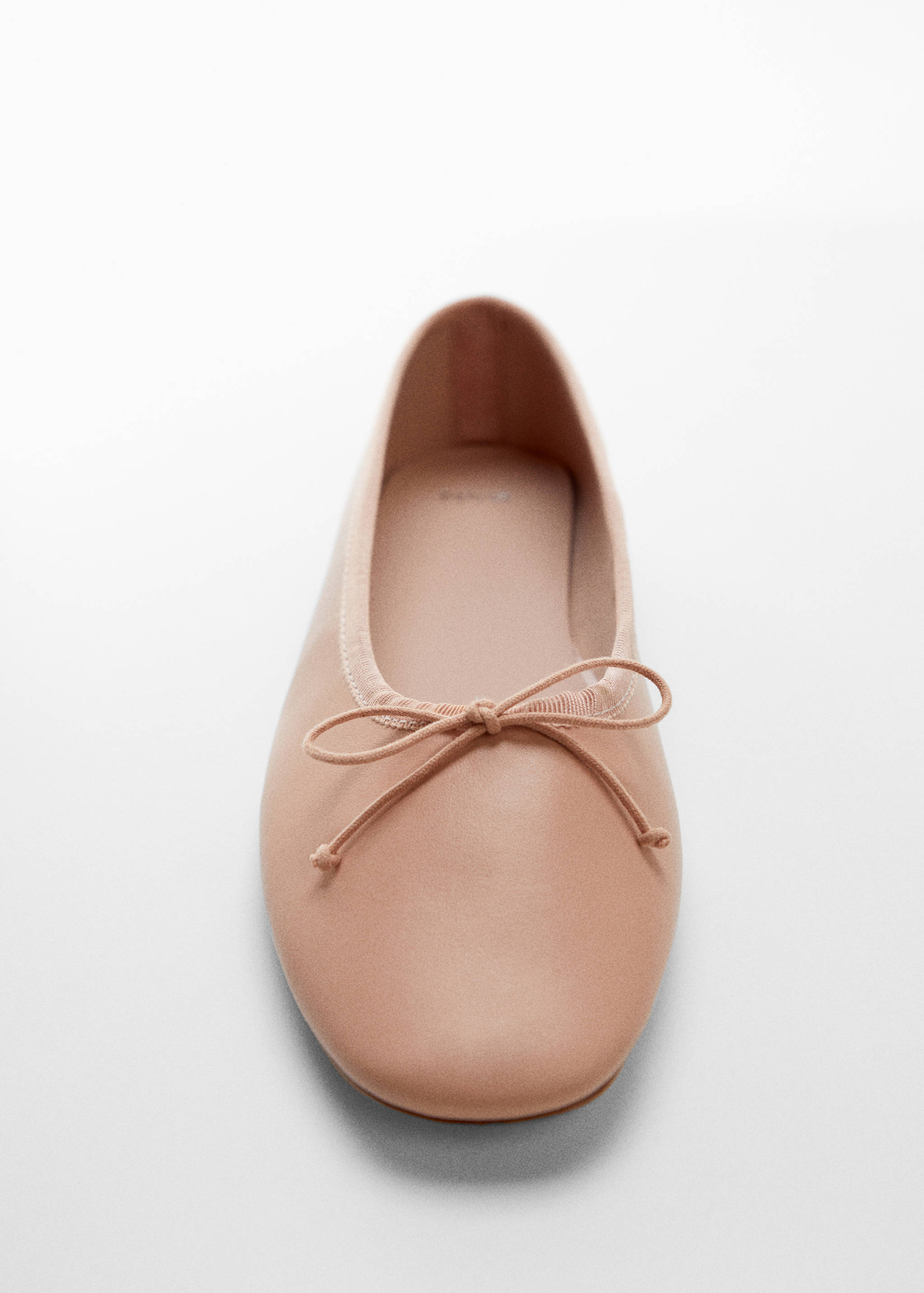 Leather ballet flats with bow - Details of the article 2
