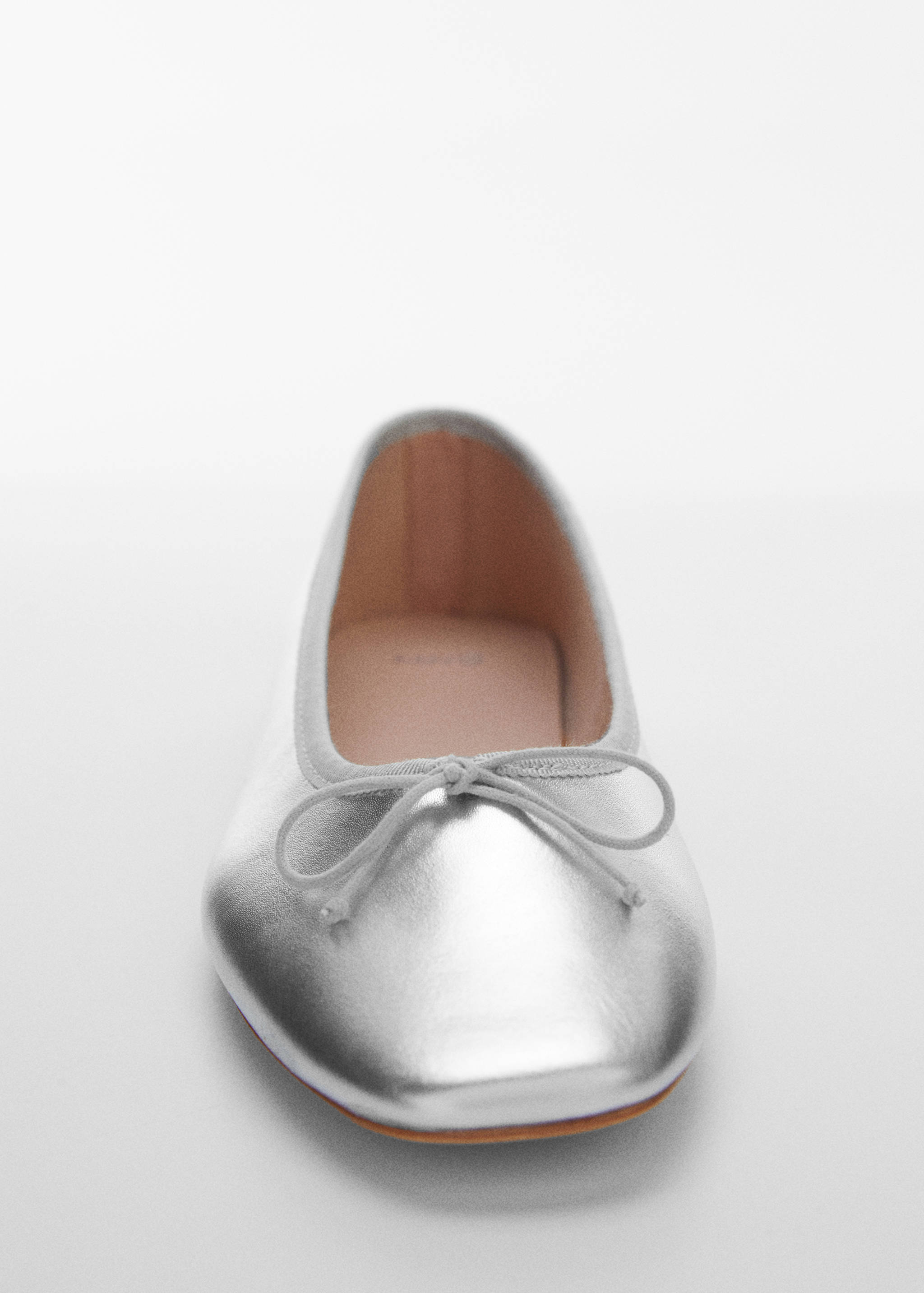 Leather ballet flats with bow - Details of the article 2