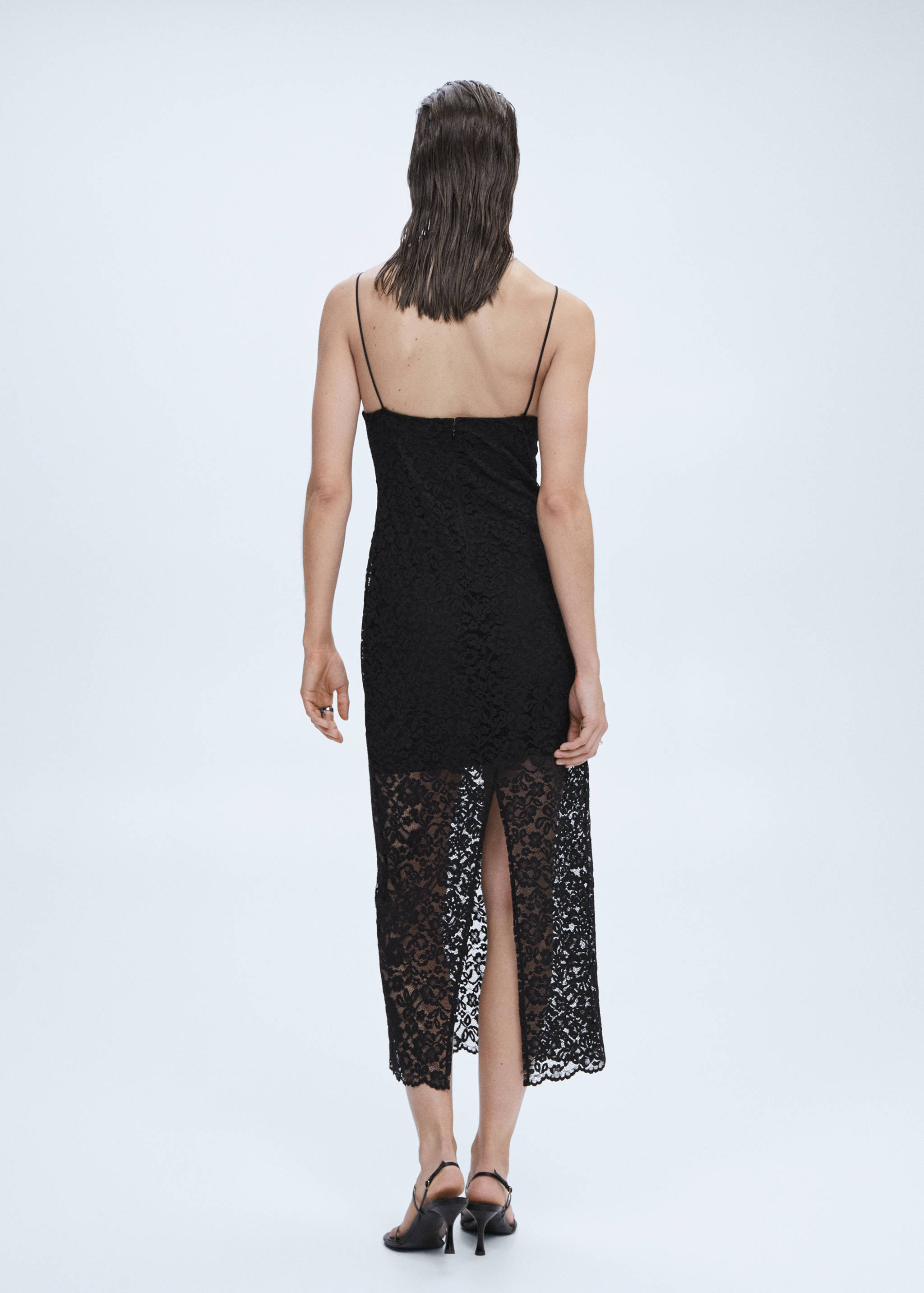 Lace midi dress - Reverse of the article