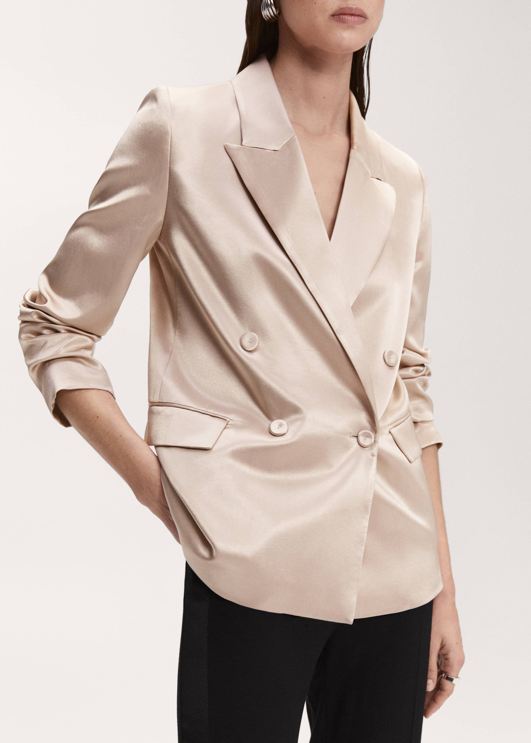 Satin-finish suit jacket - Details of the article 6