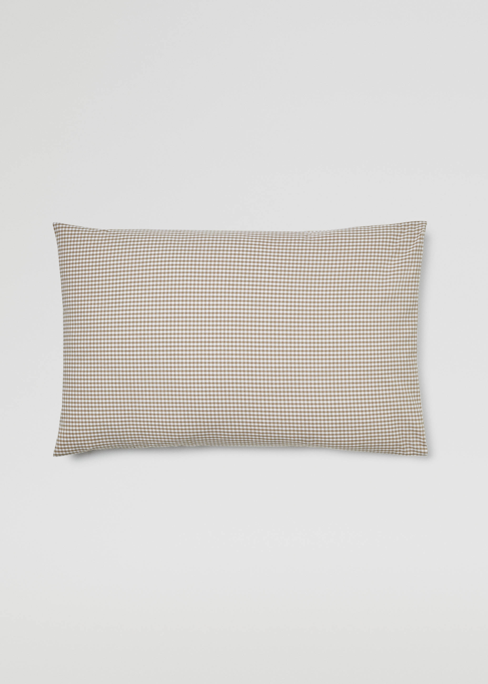 100% cotton gingham check cushion case 50x75cm (Pack of two) - Article without model