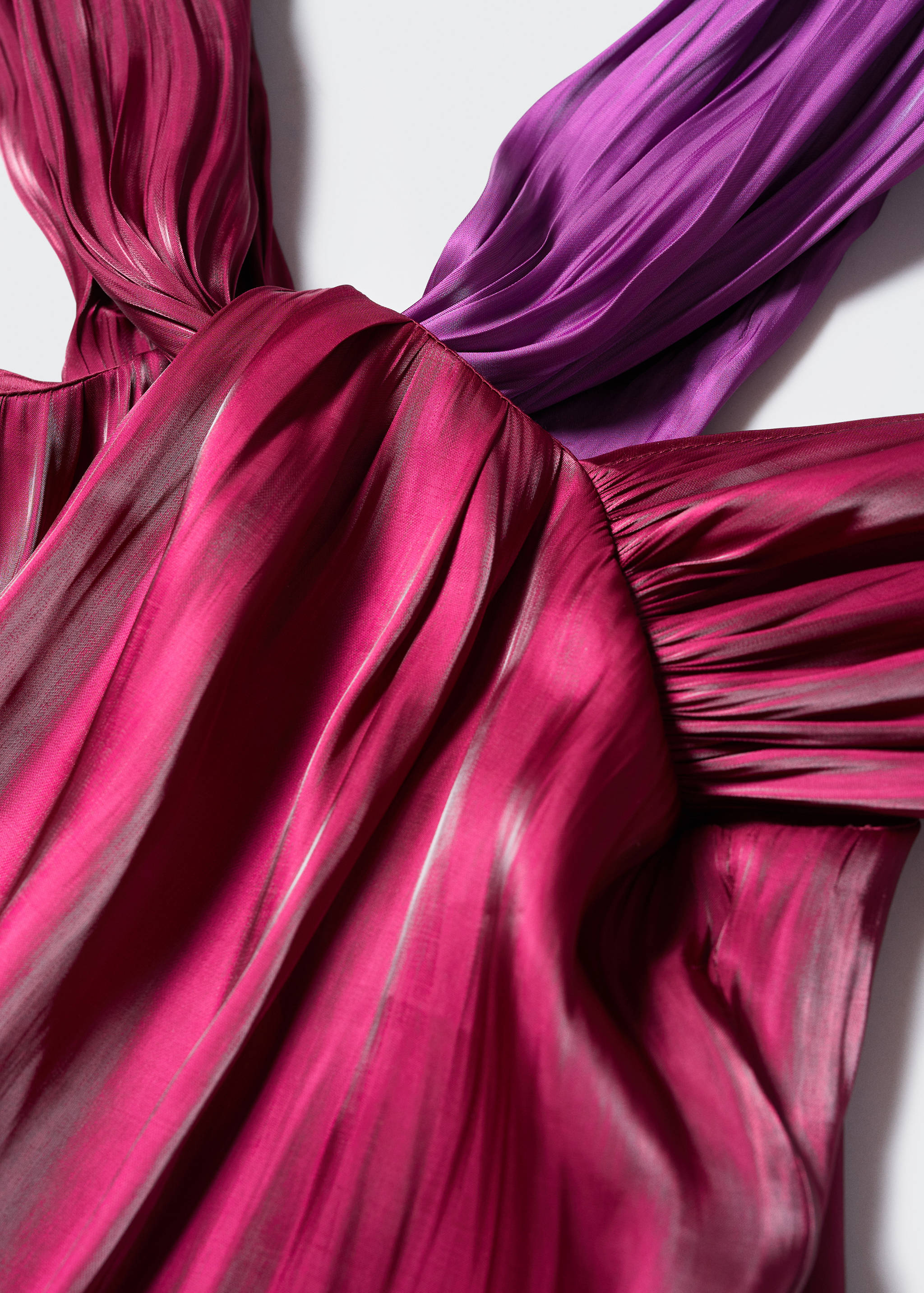 Asymmetrische Satin-Bluse - Detail des Artikels 8