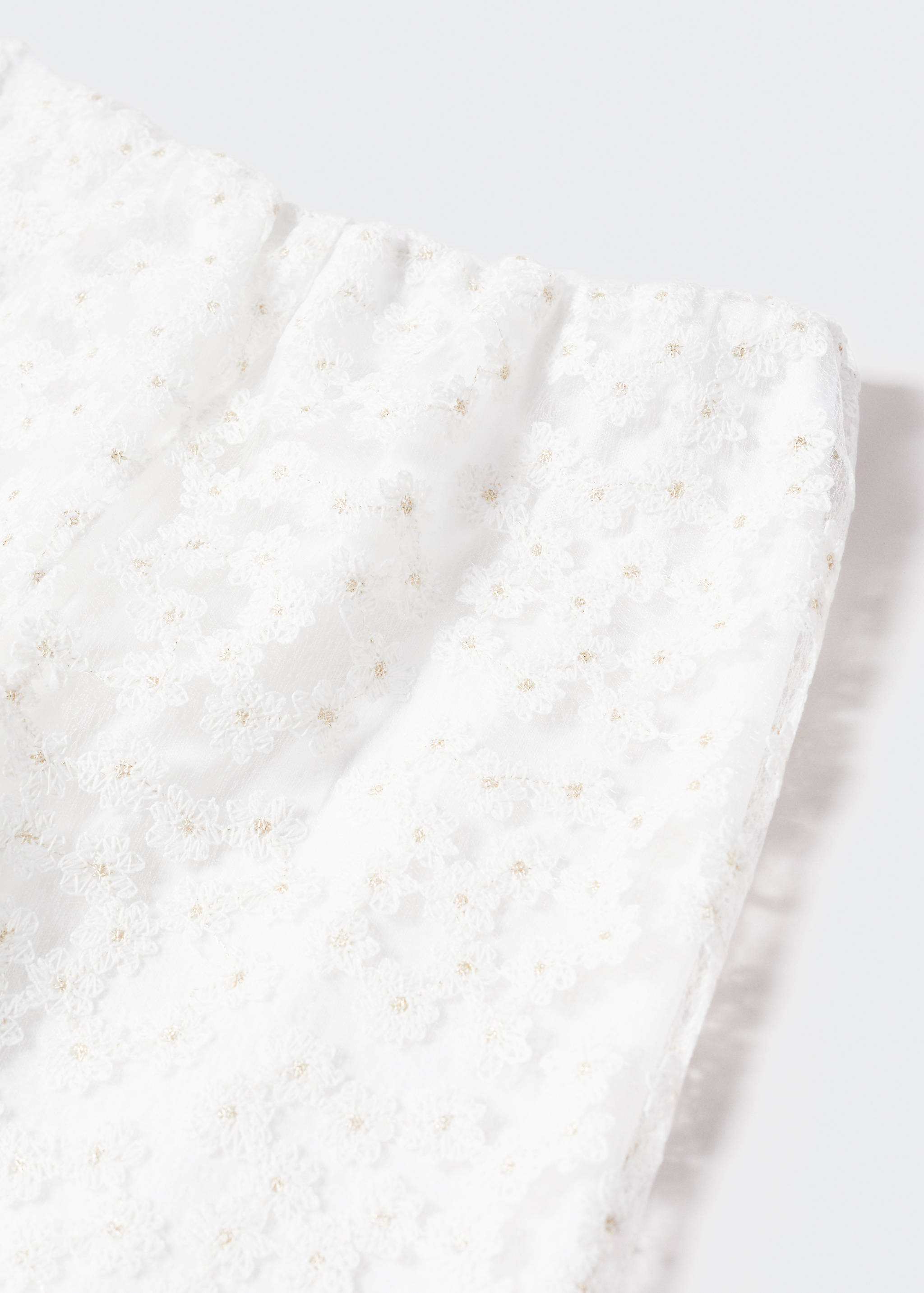 Culotte trousers with embroidered flowers  - Details of the article 8