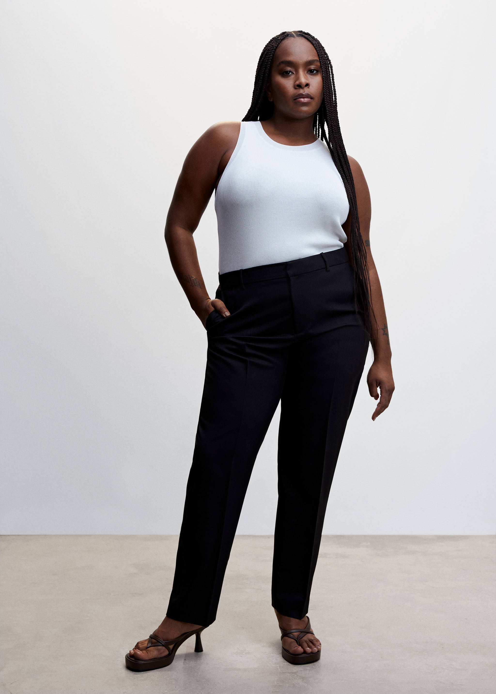 Stricktop mit breiten Trägern - Detail des Artikels 3