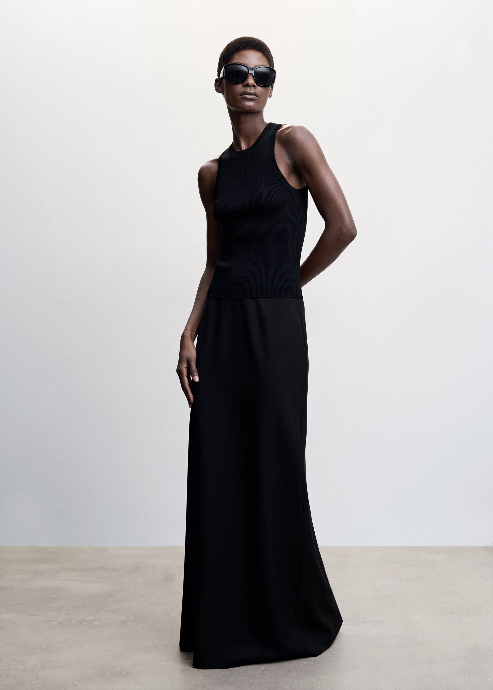 Stricktop mit breiten Trägern - Allgemeine Ansicht