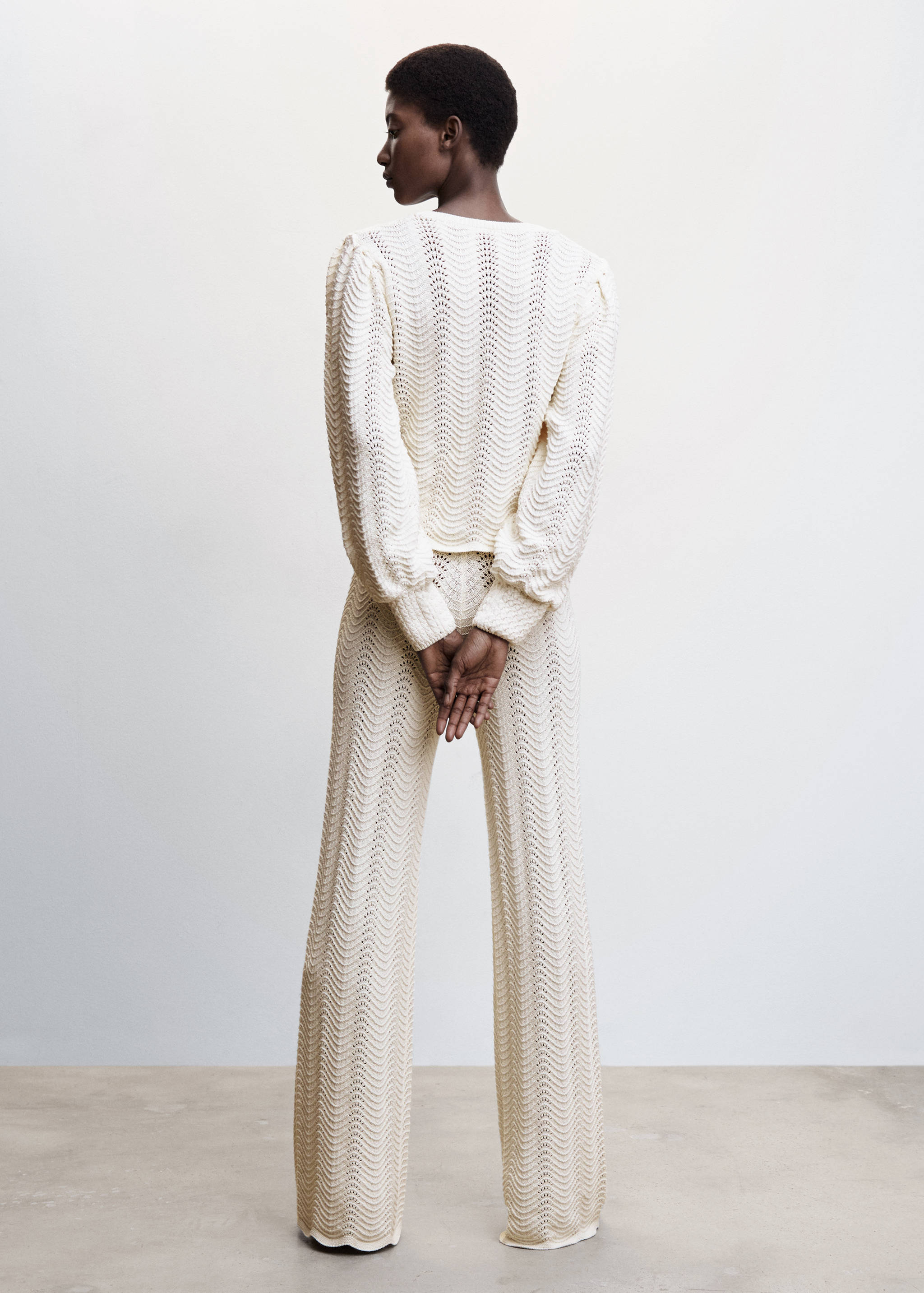 Strickpullover mit Ballonärmel - Rückseite des Artikels