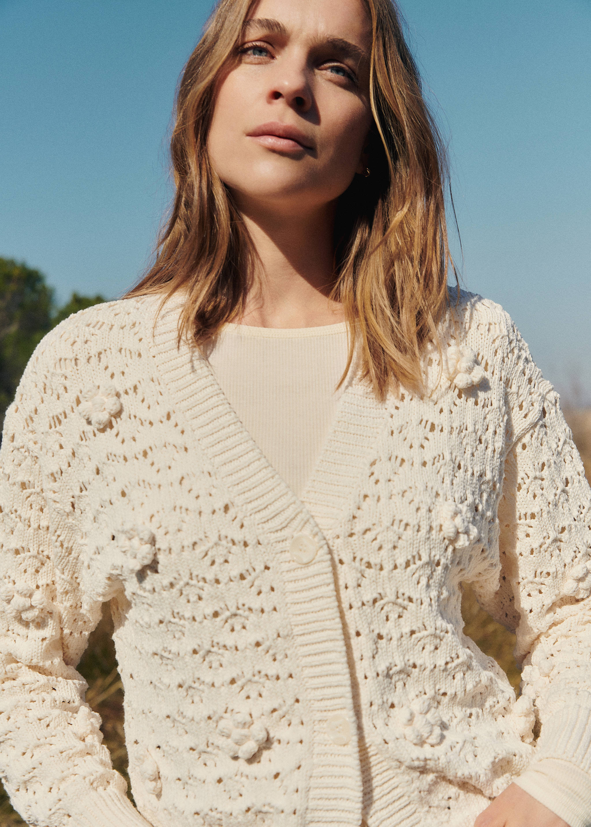 Openwork knit cardigan - Details of the article 5