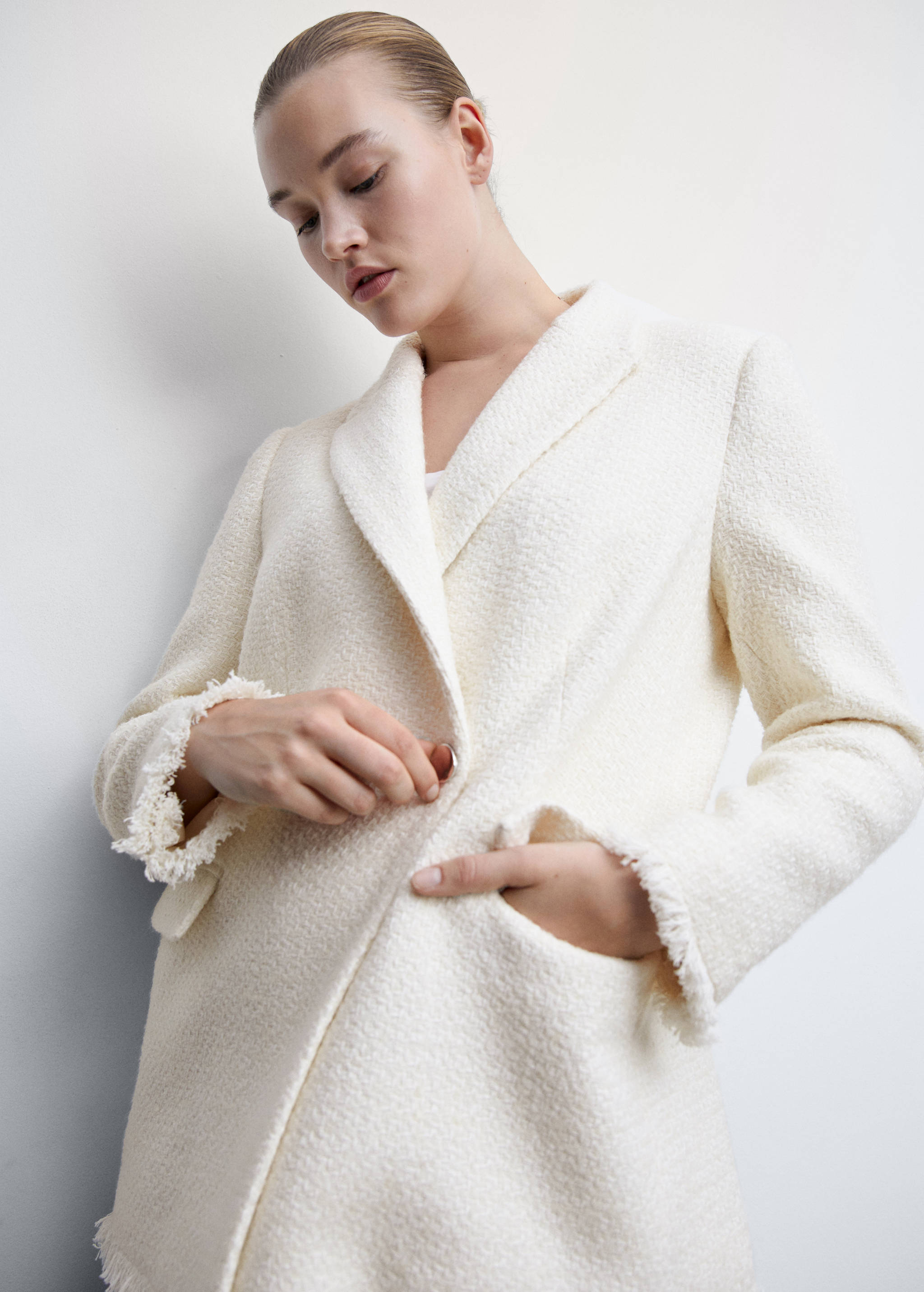 Buttons tweed blazer - Details of the article 4