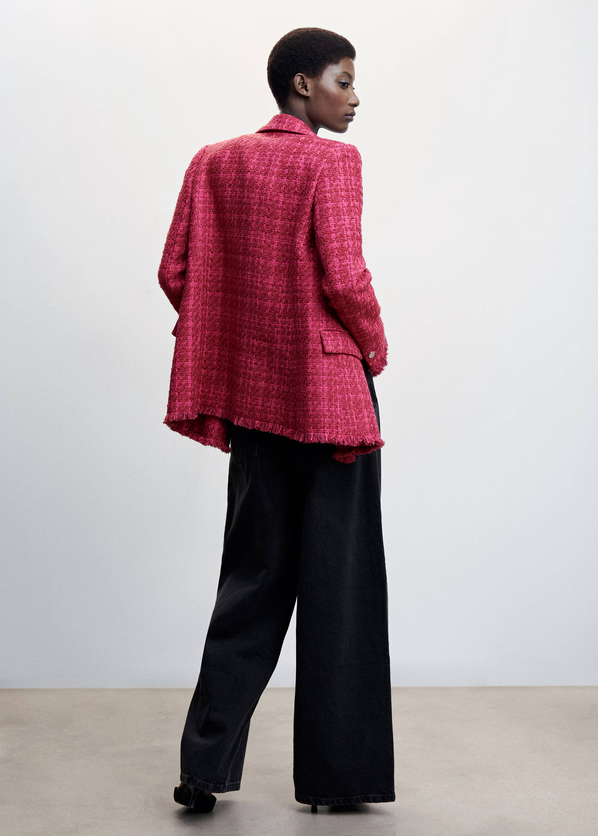 Buttons tweed blazer - Reverse of the article