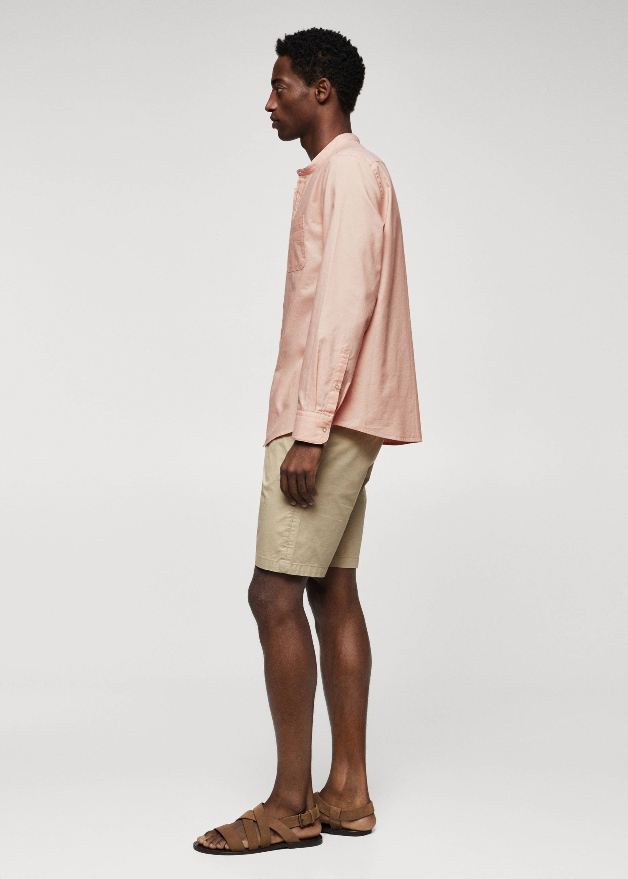 Slim fit Mao collar shirt - Details of the article 6