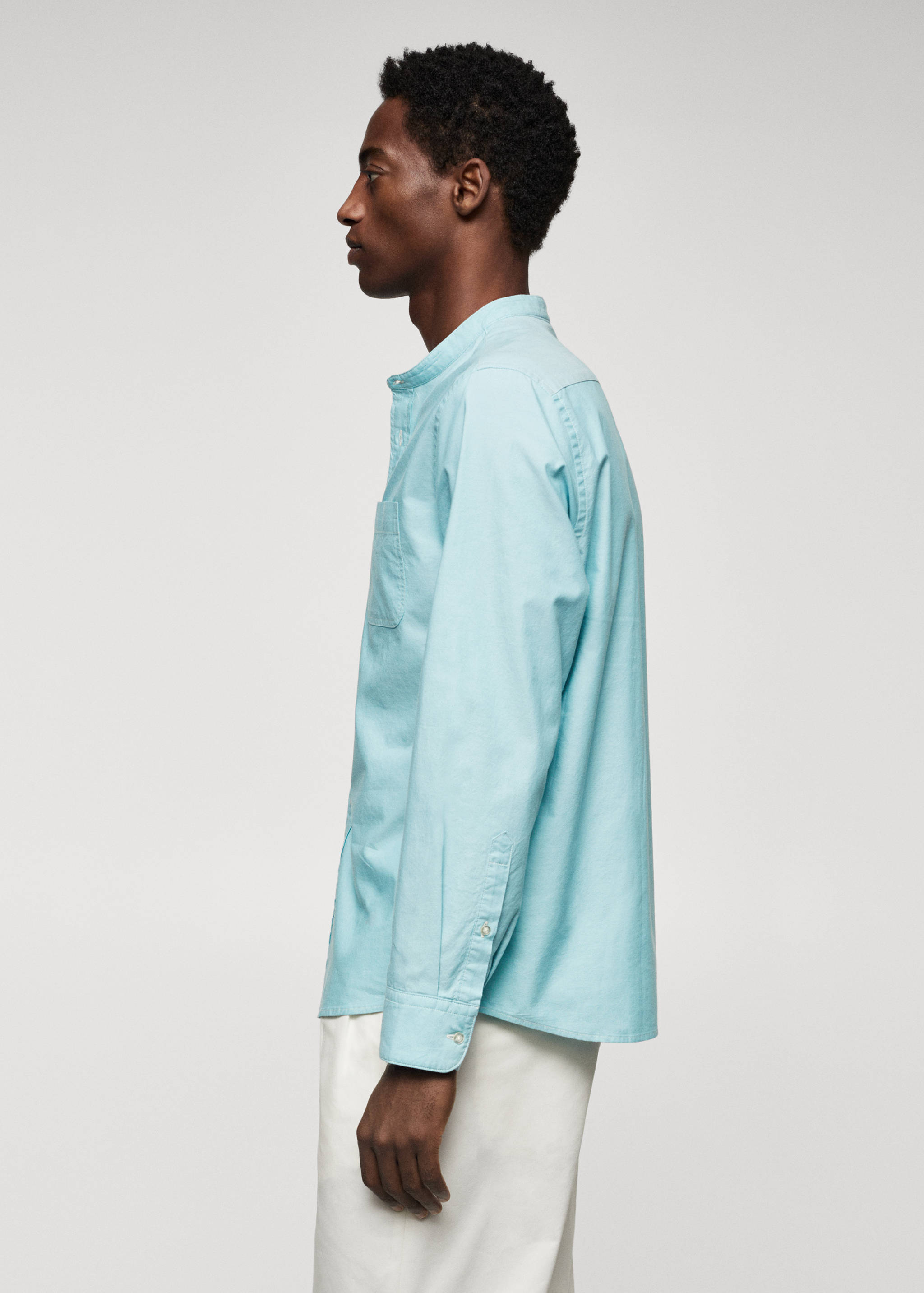 Slim fit Mao collar shirt - Details of the article 6