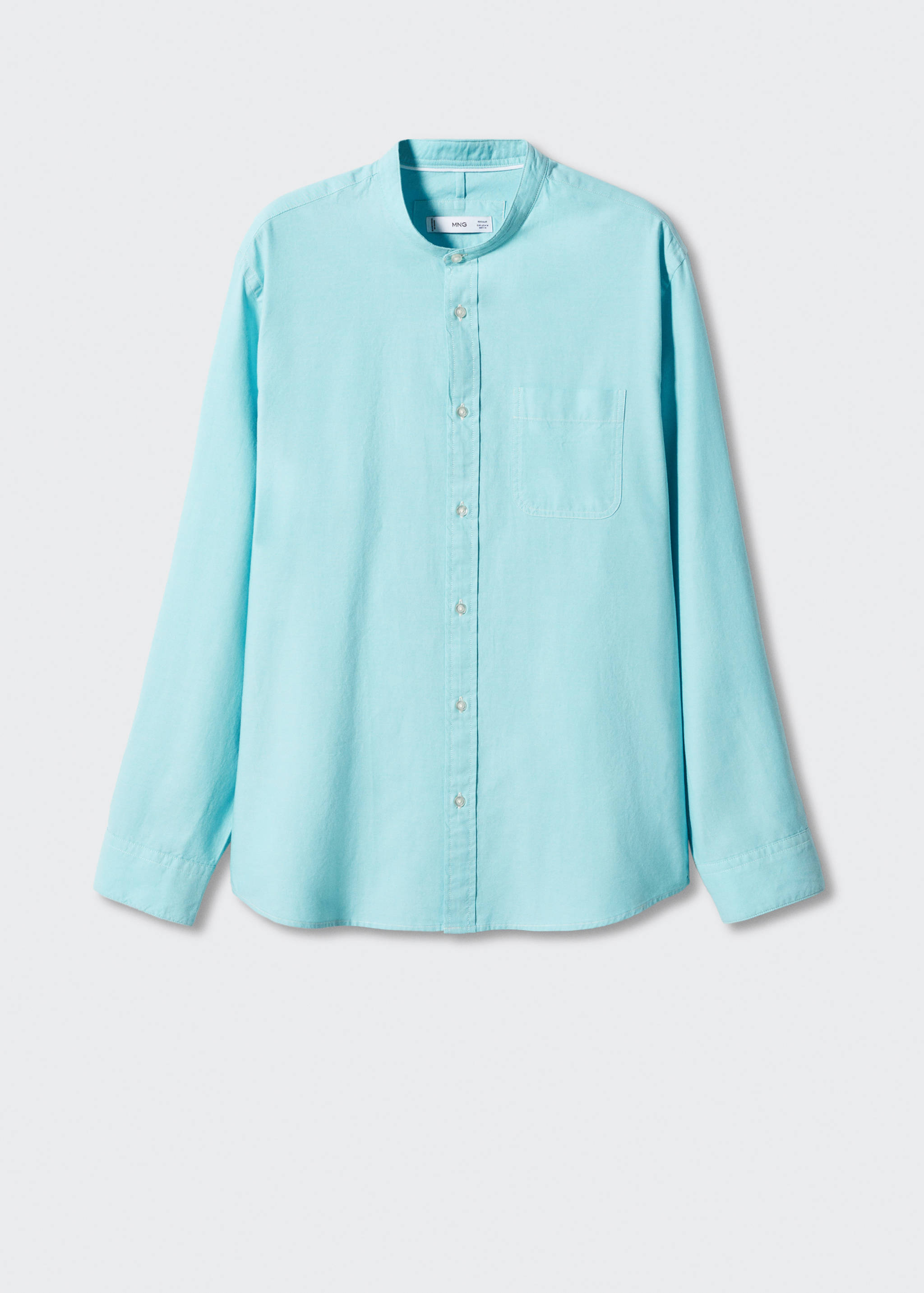 Slim fit Mao collar shirt - Article without model