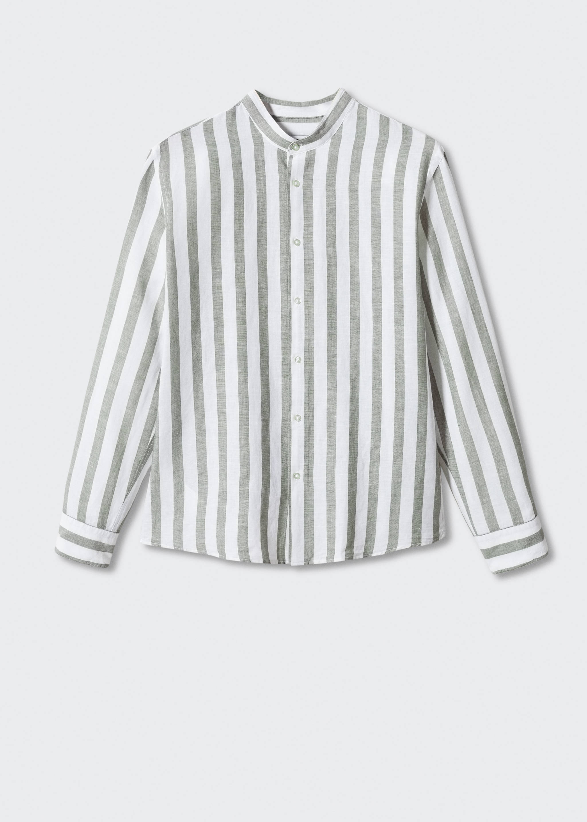 Lněná košile regular fit s proužky  - Zboží bez modelu