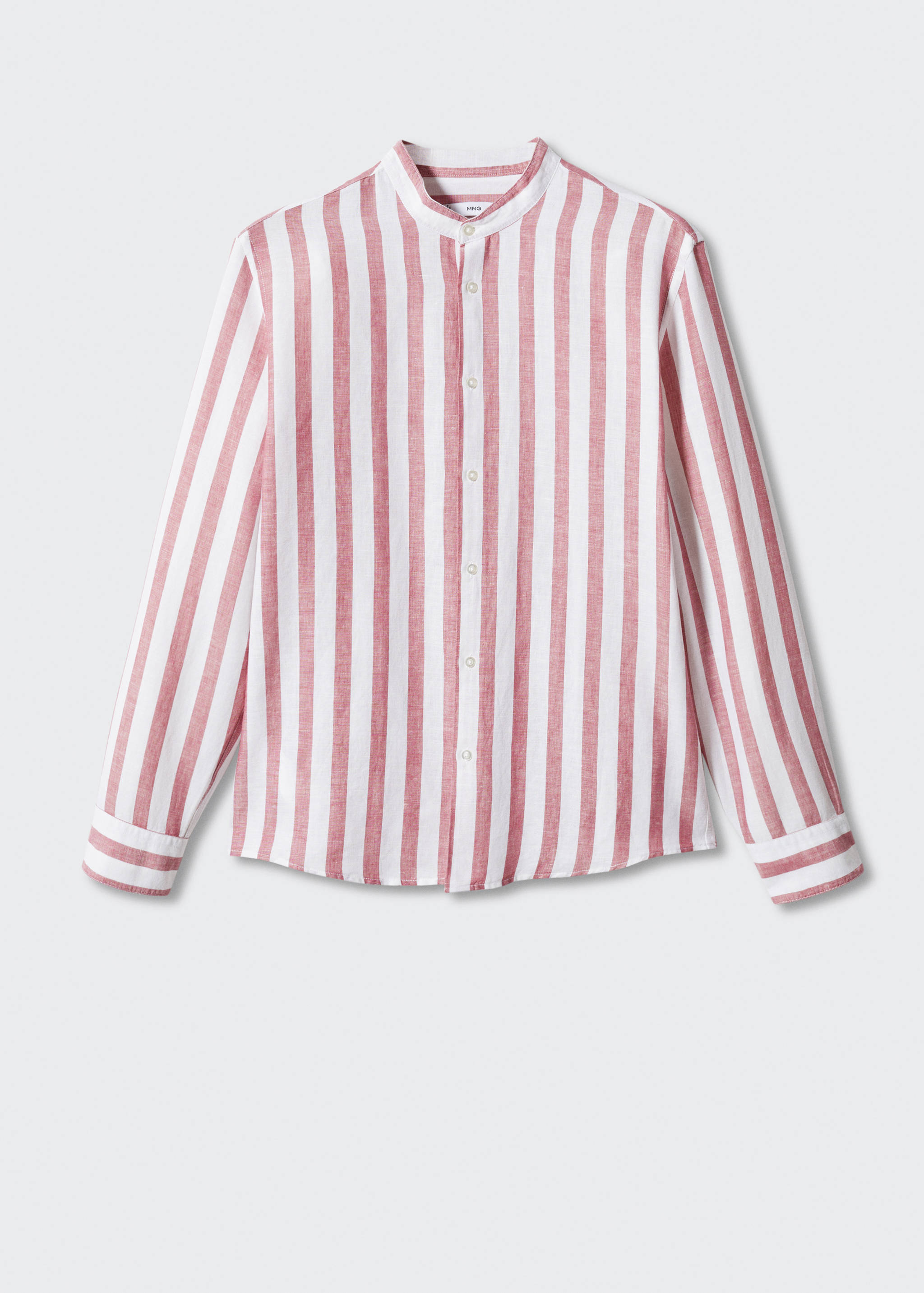 Lněná košile regular fit s proužky  - Zboží bez modelu