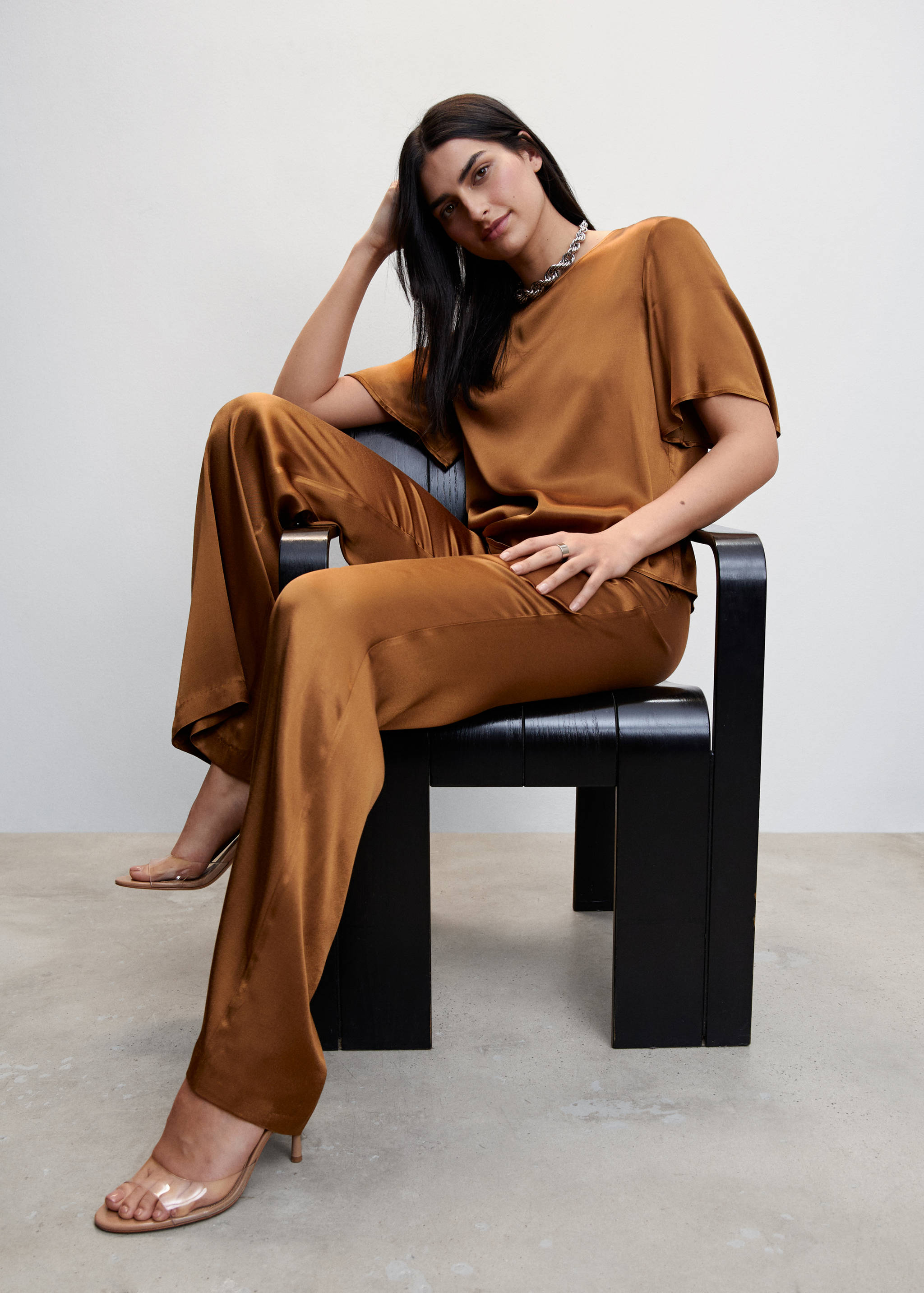 Palazzohose aus Satin - Detail des Artikels 2