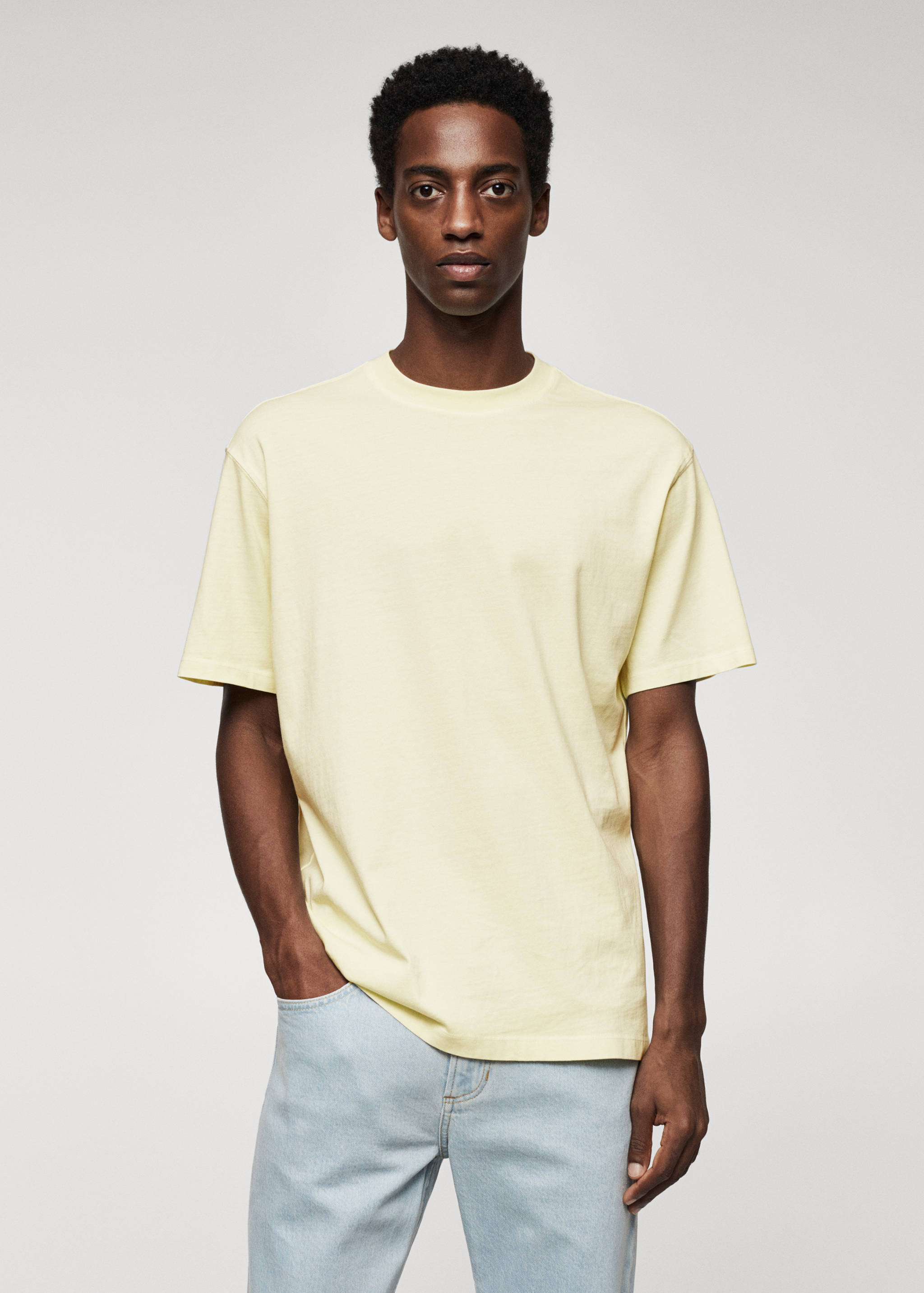 100% cotton relaxed-fit t-shirt - Medium plane