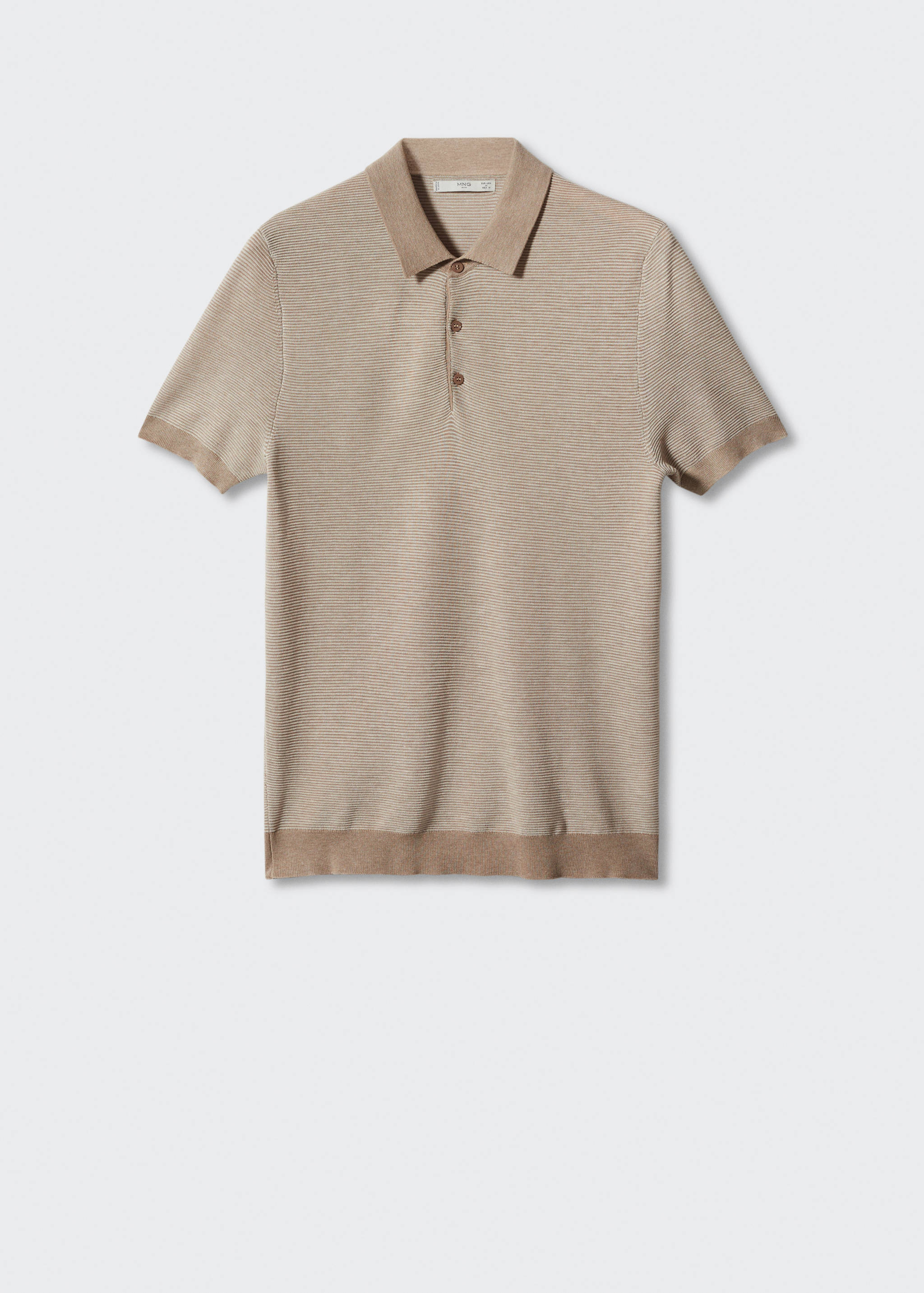 Patterned cotton polo shirt - Article without model