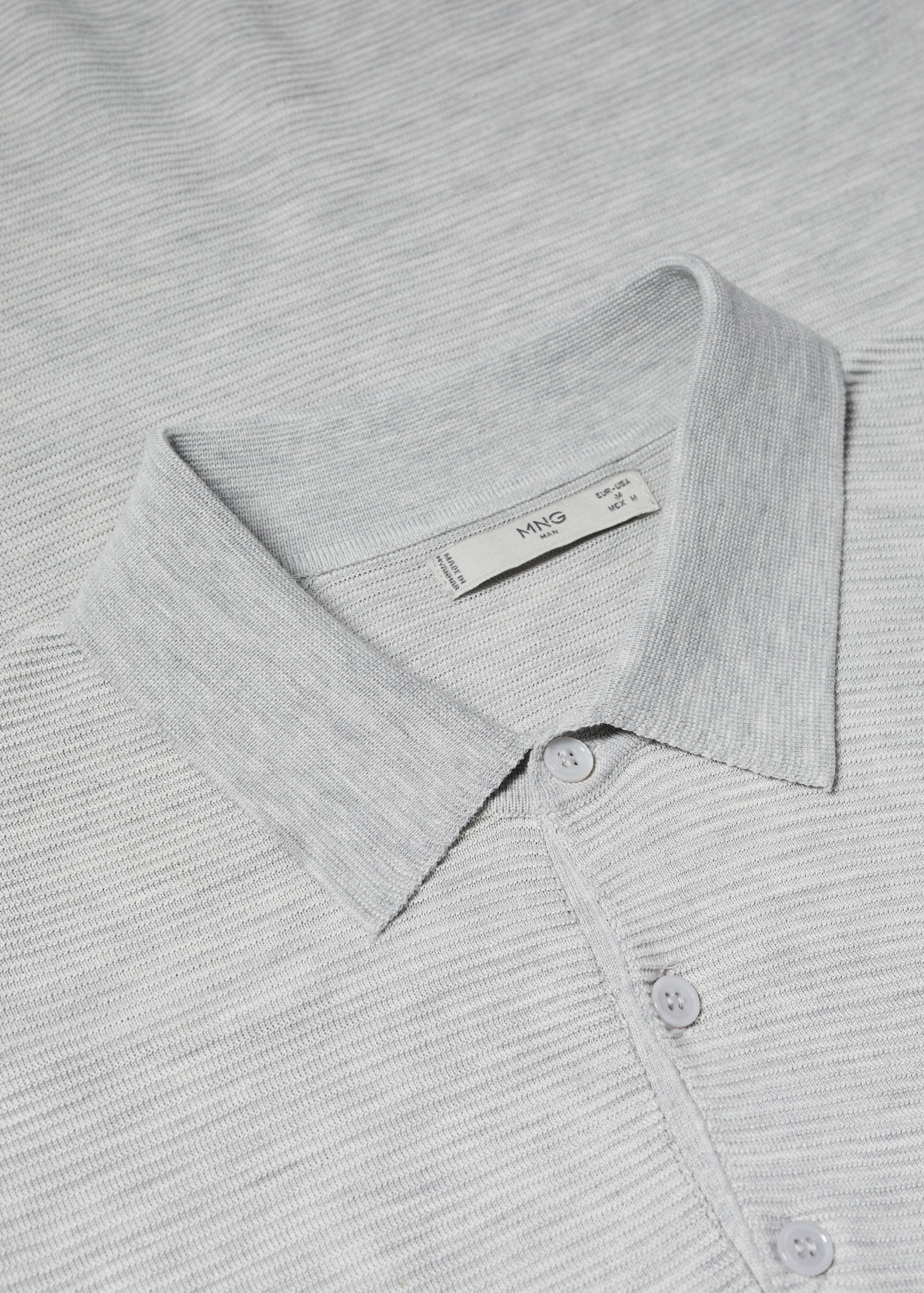Patterned cotton polo shirt - Details of the article 8