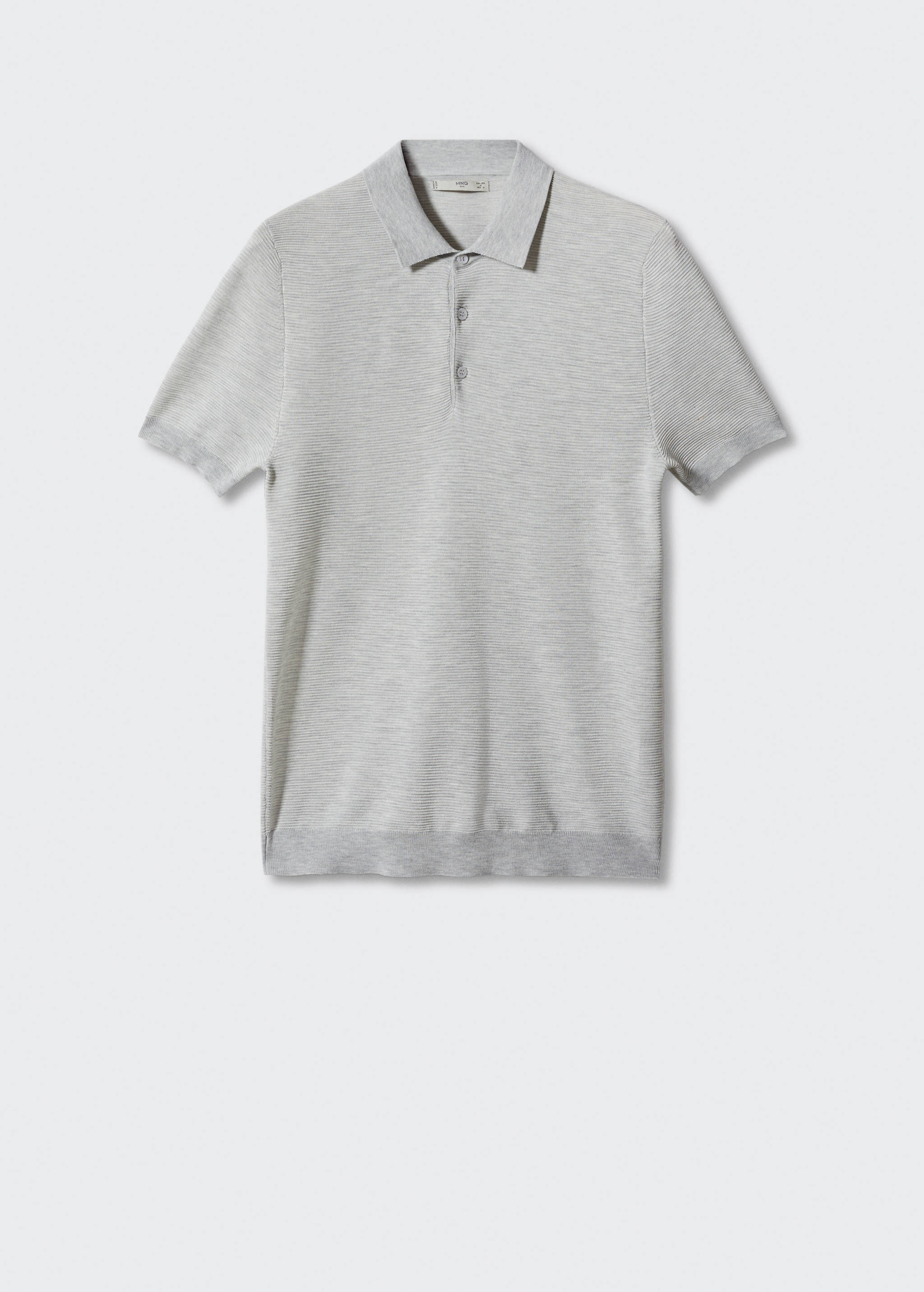 Patterned cotton polo shirt - Article without model