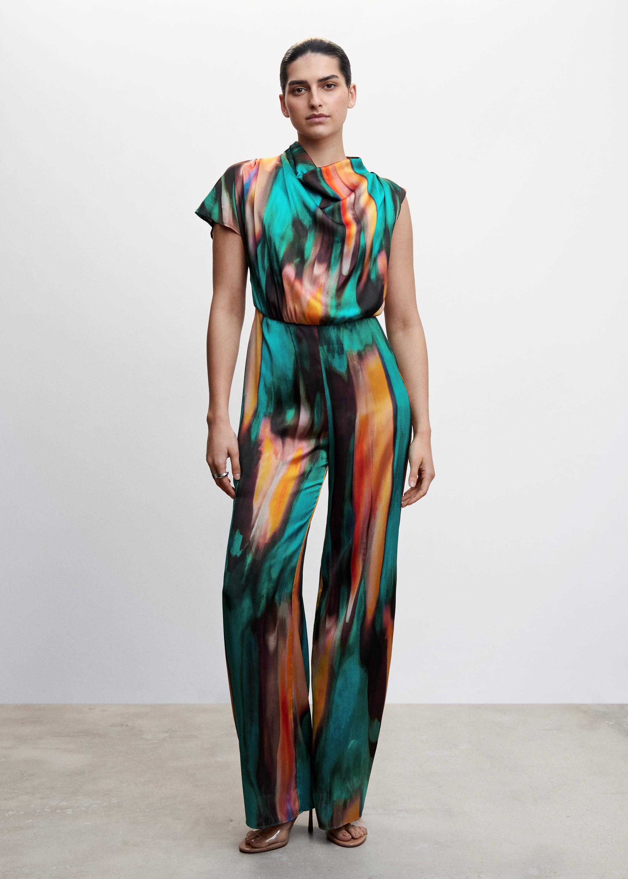 Abstract printed jumpsuit - General plane