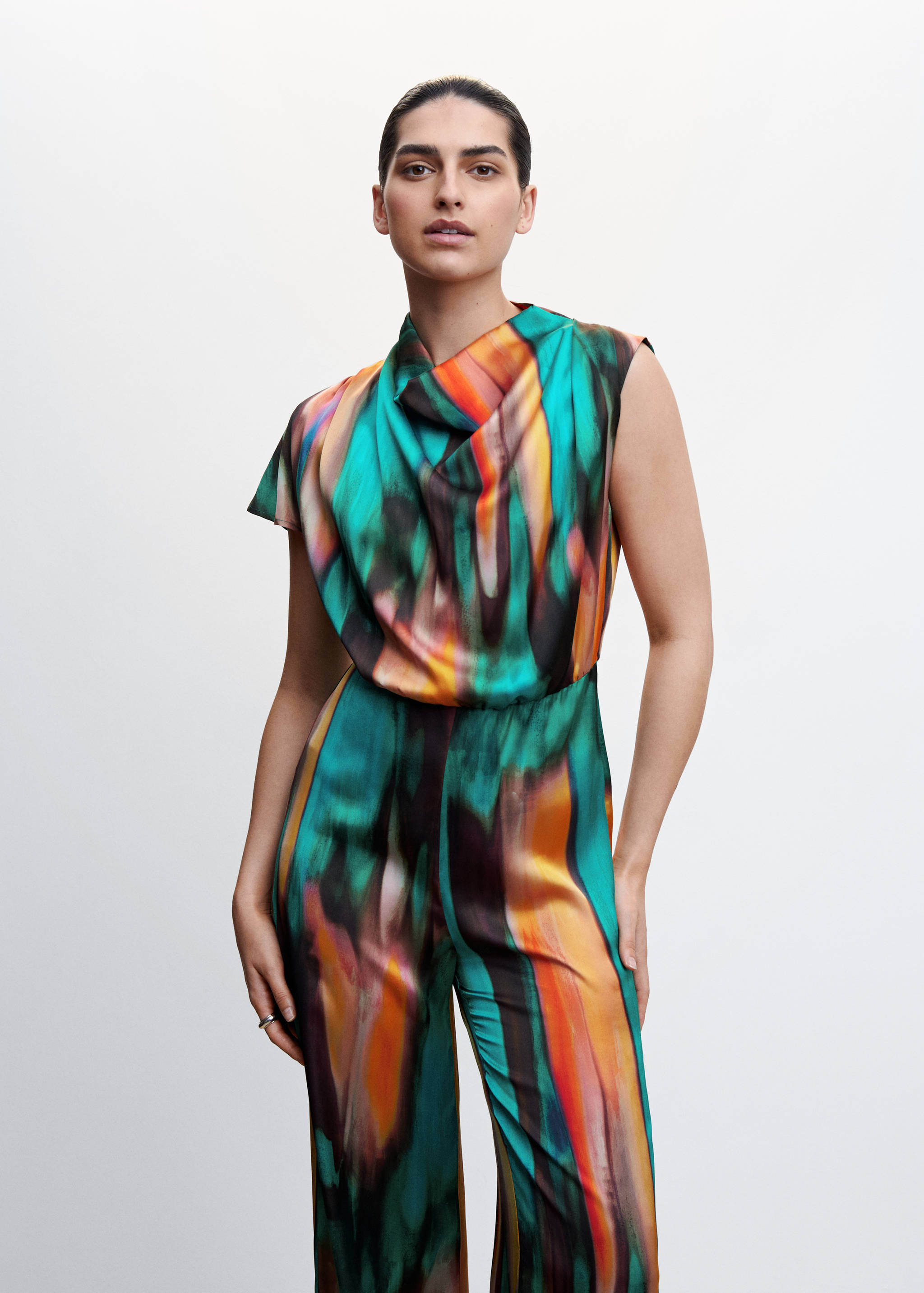 Abstract printed jumpsuit - Medium plane