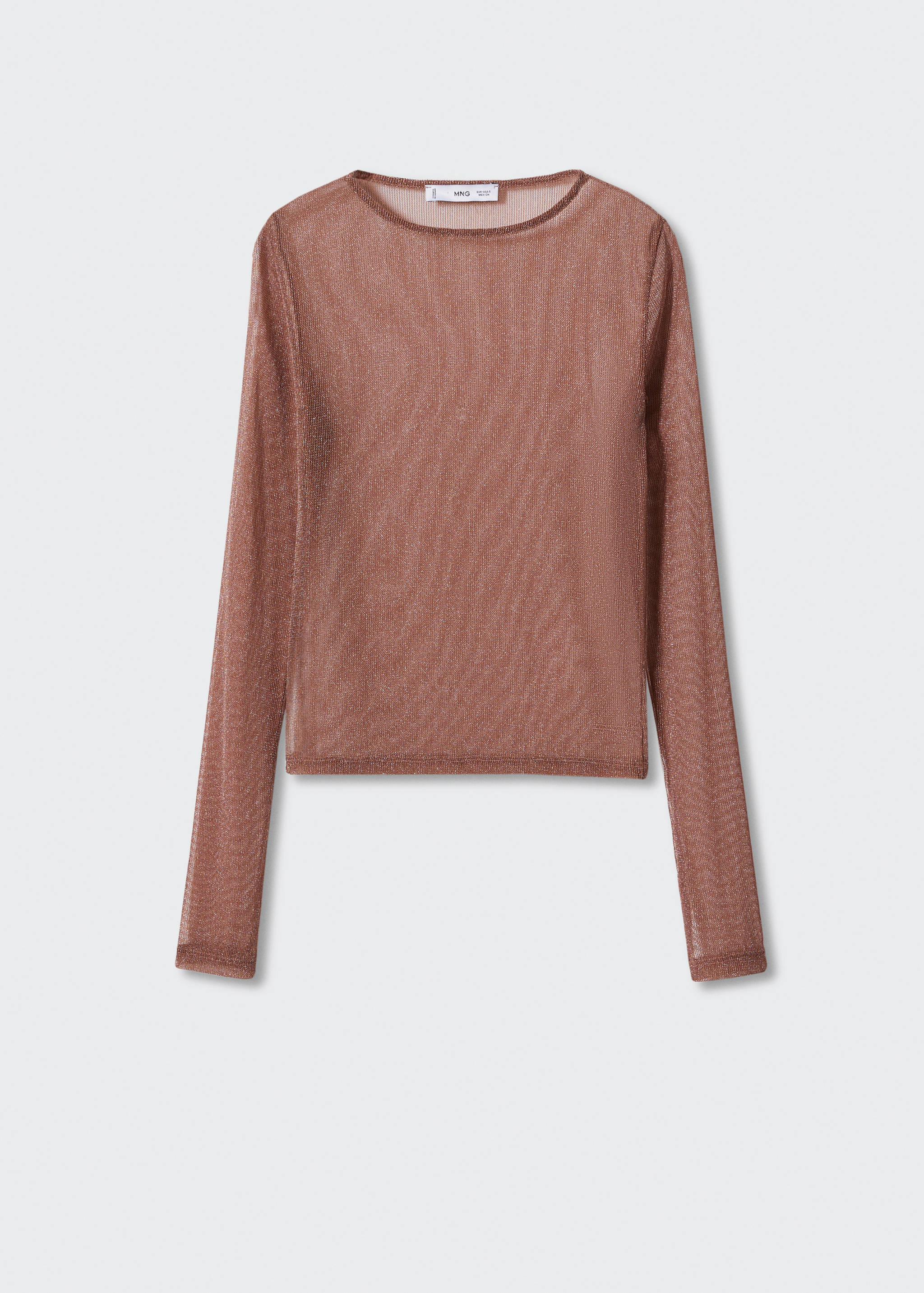 Semi-transparent lurex t-shirt - Article without model