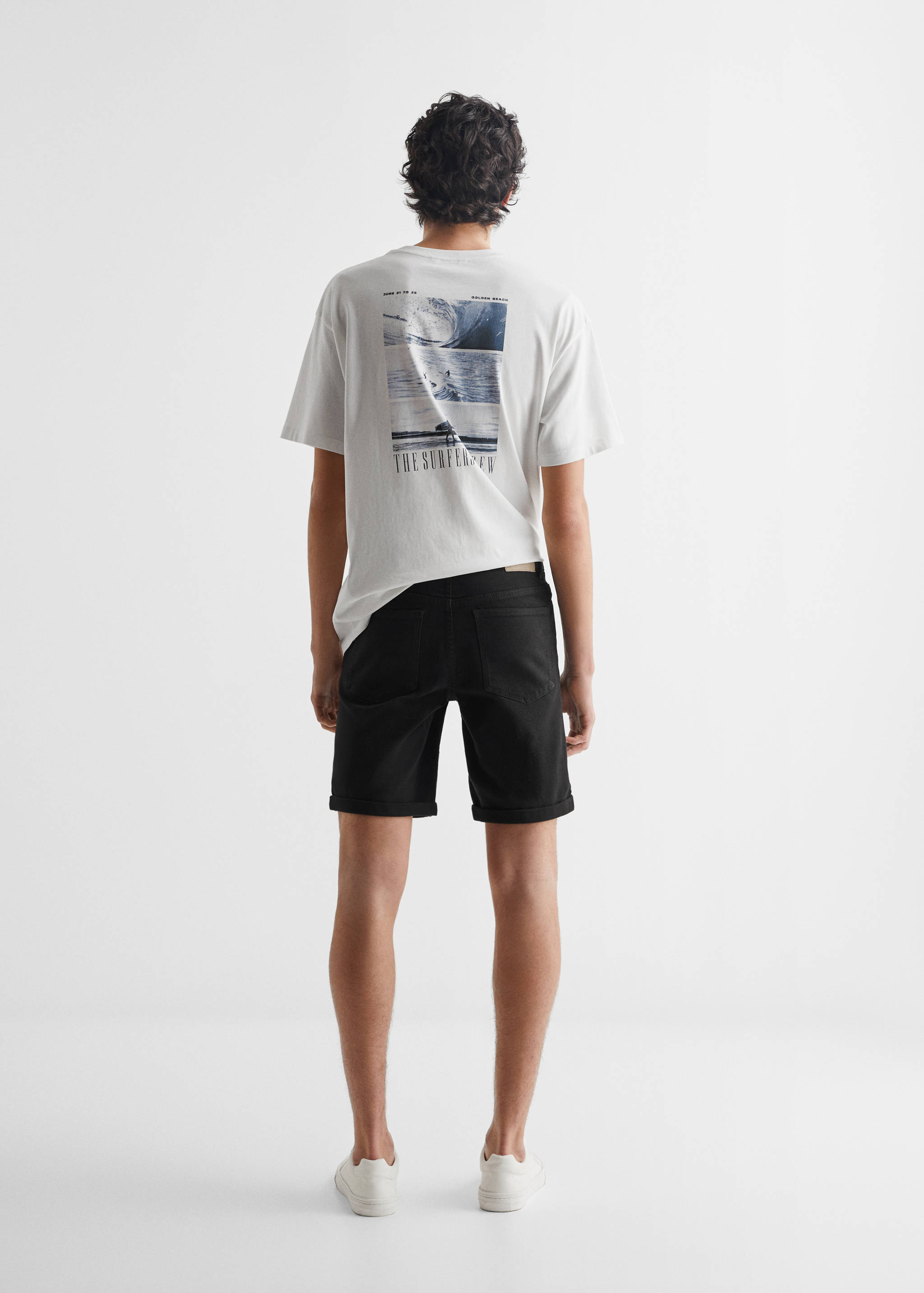 Bermuda denim coton - Verso de l’article