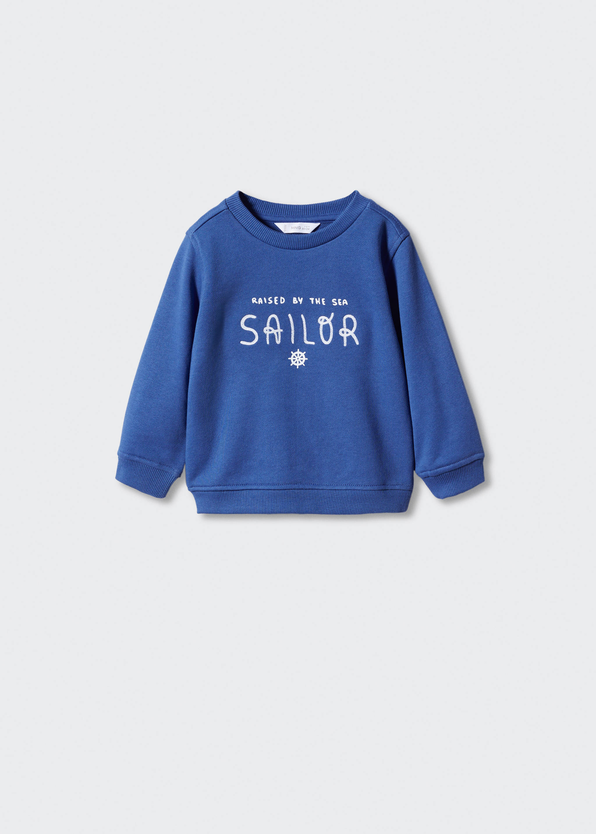 Message cotton sweatshirt - Article without model