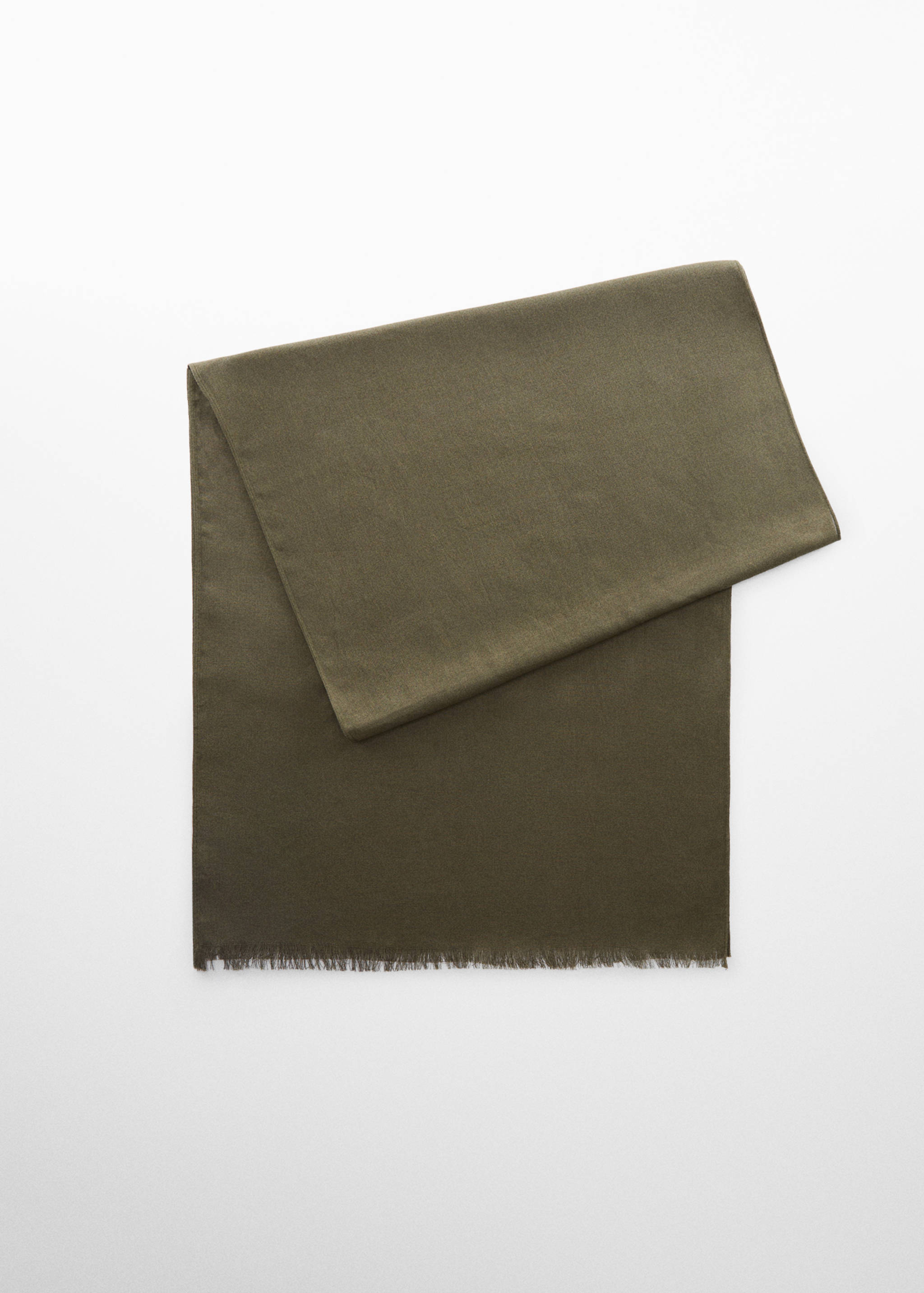 Cotton linen-blend scarf - Article without model