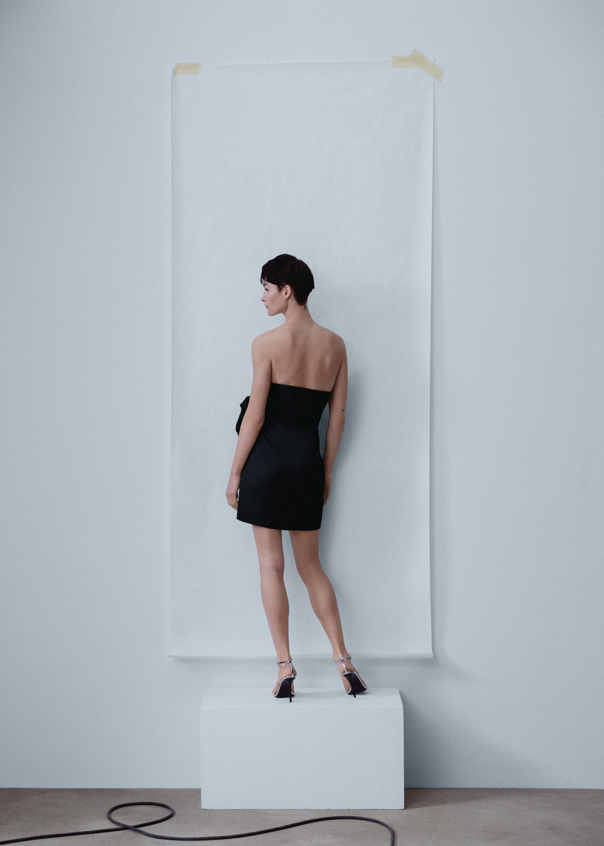 Robe bicolore maxifleurs - Verso de l’article