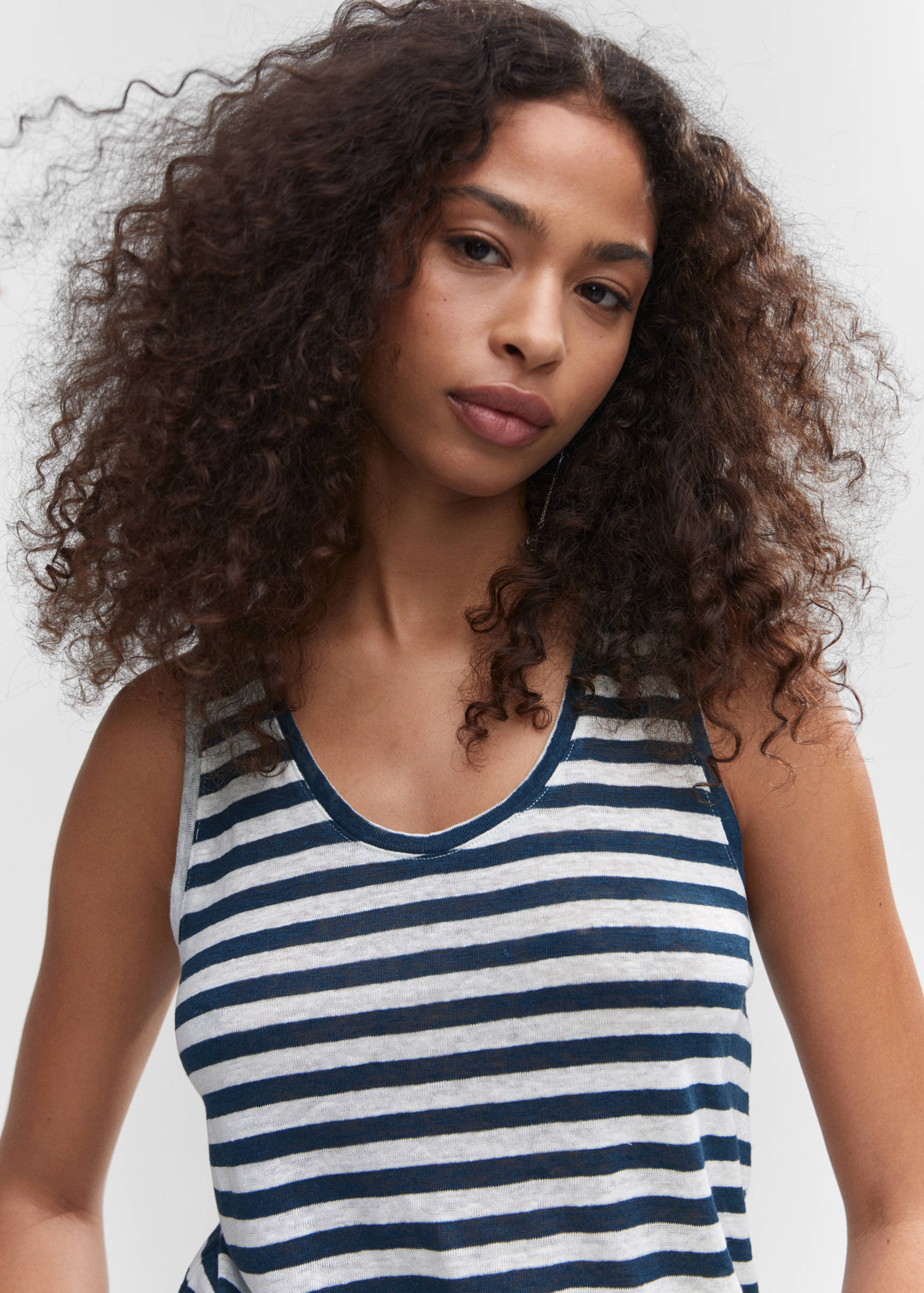 Strap linen top - Details of the article 1