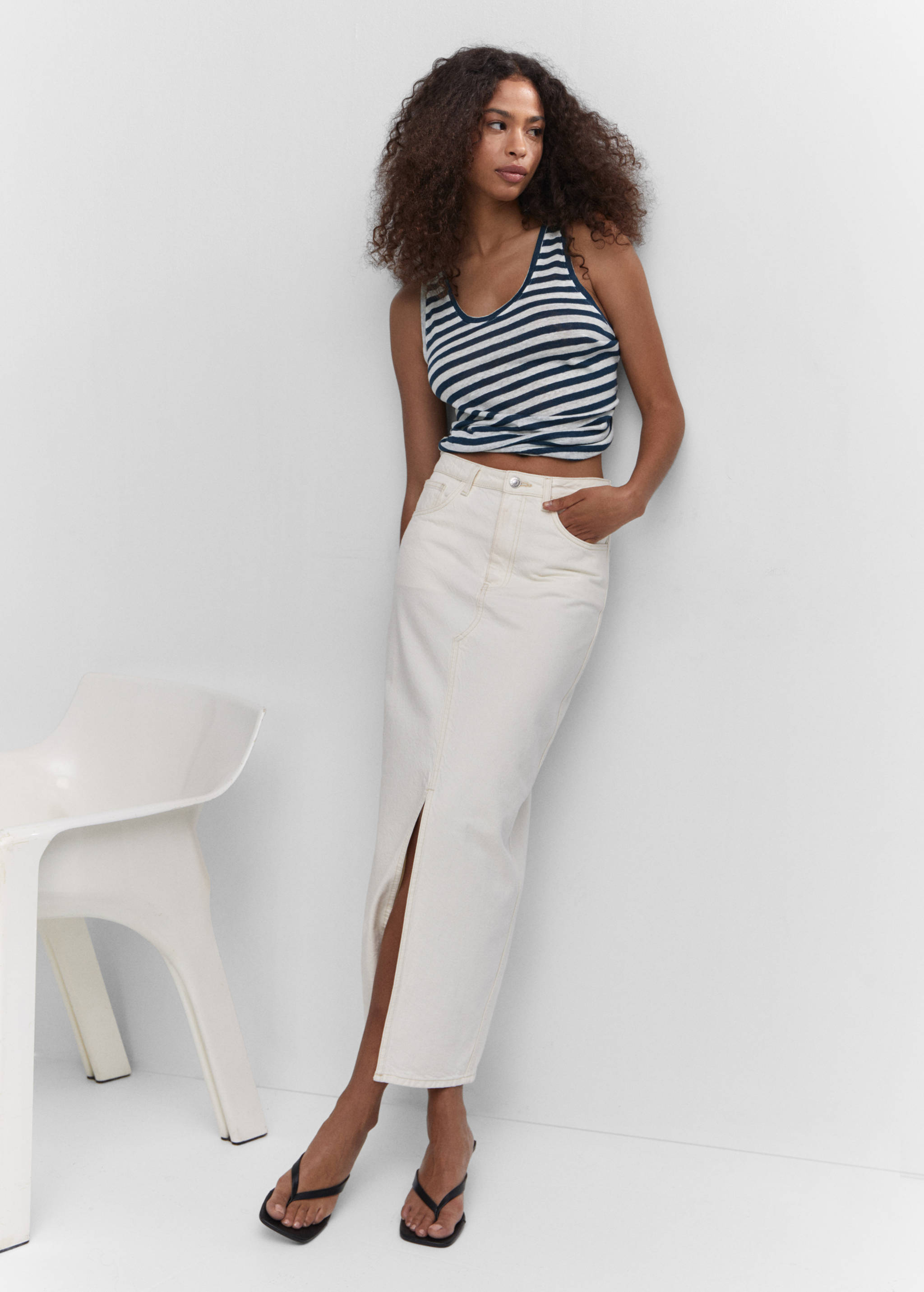 Strap linen top - Details of the article 2