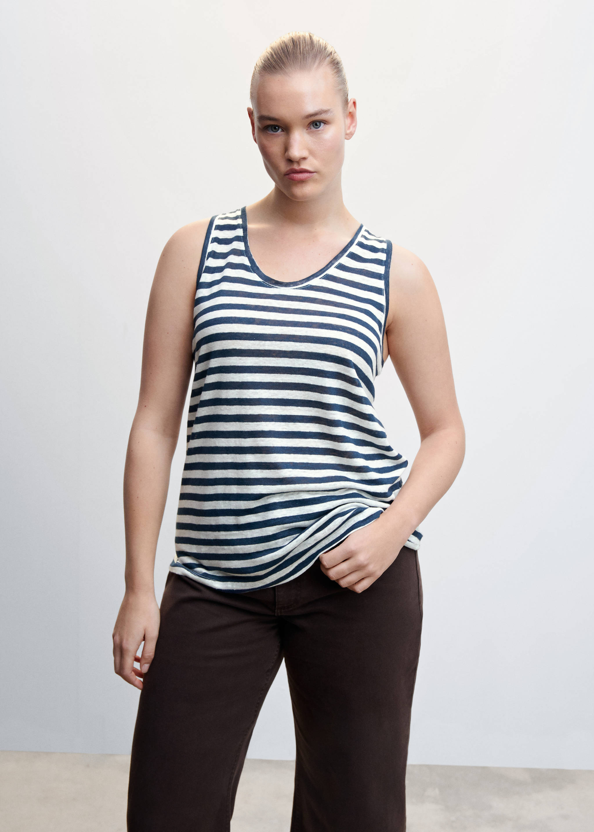 Strap linen top - Details of the article 5