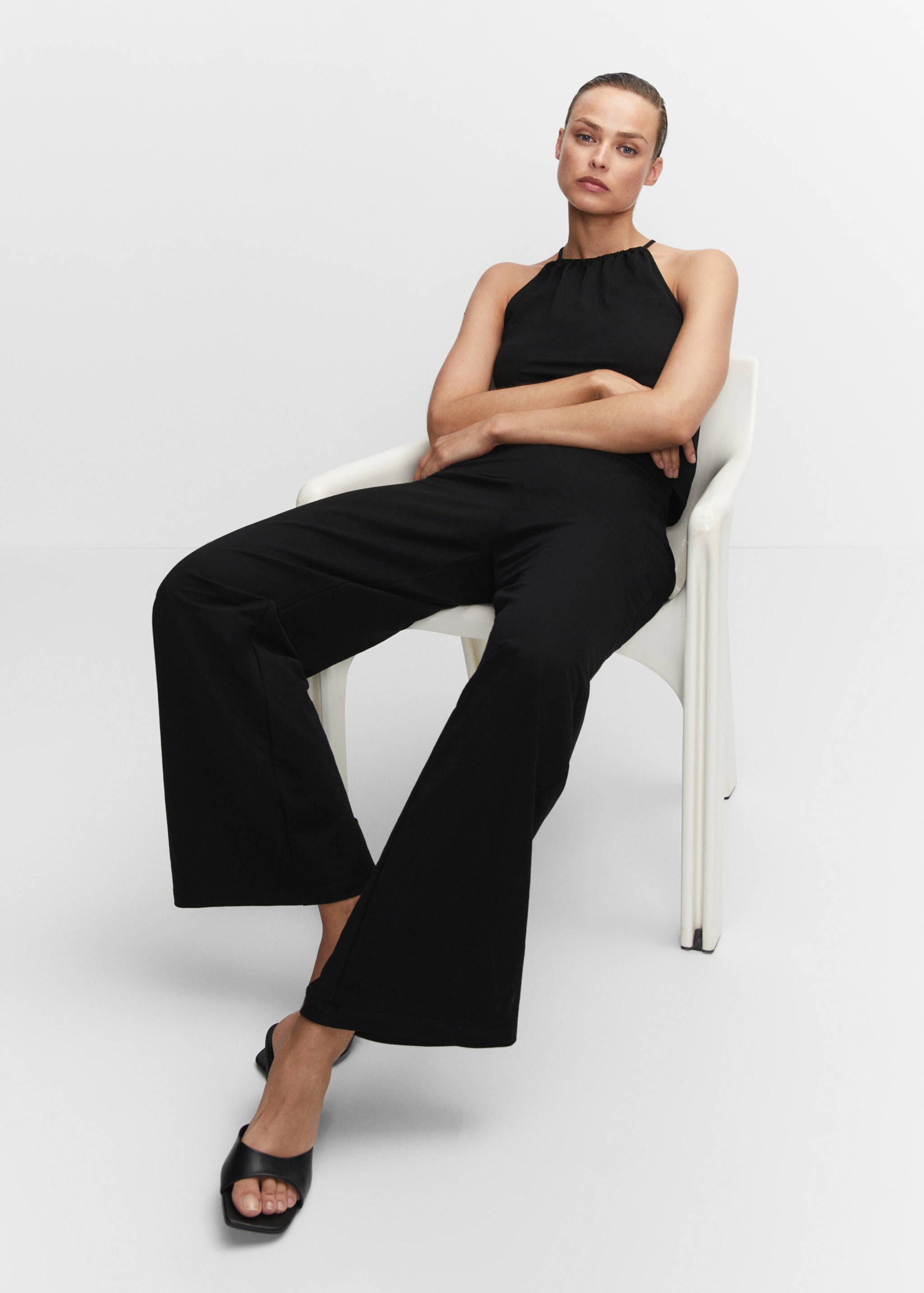 Straight trousers with openings - Details of the article 6