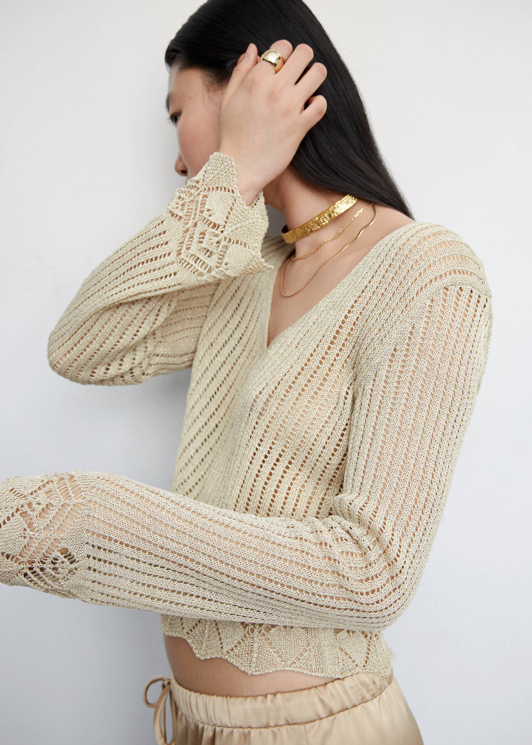 Pull-over détails ajourés - Détail de l'article 1