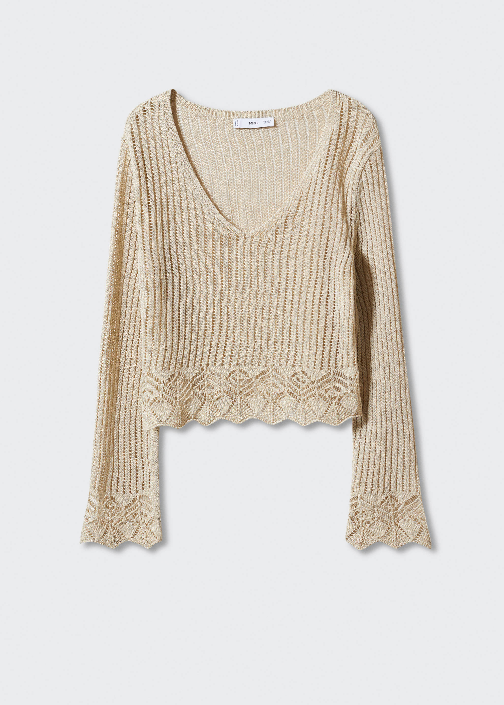 Pull-over détails ajourés - Article sans modèle