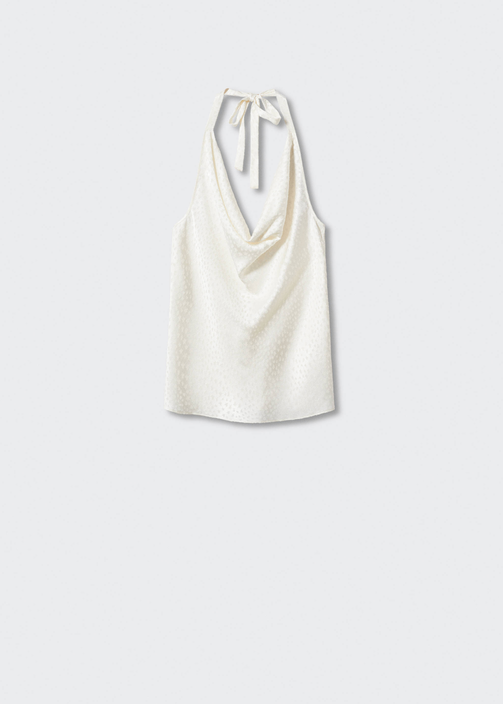 Jacquard top with back slit - Article without model